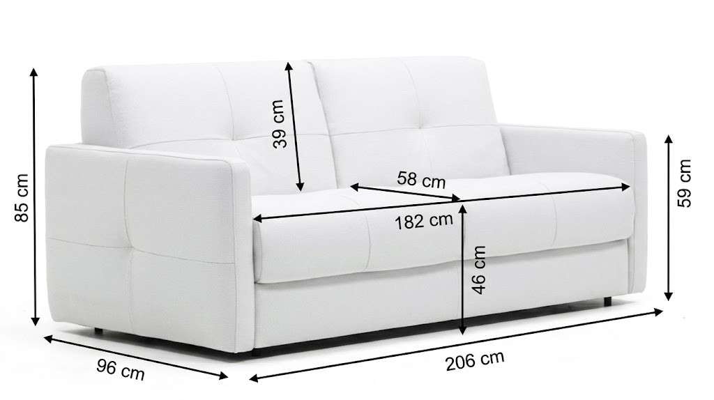 Egoitaliano Schlafsofa »DUCK, Made in Italy-Designsofa mit Dauerschlaffunktion, Breite 206 cm« Schlafcouch aus Luxus Microfaser mit komfortabler Matraze. 160x190 cm