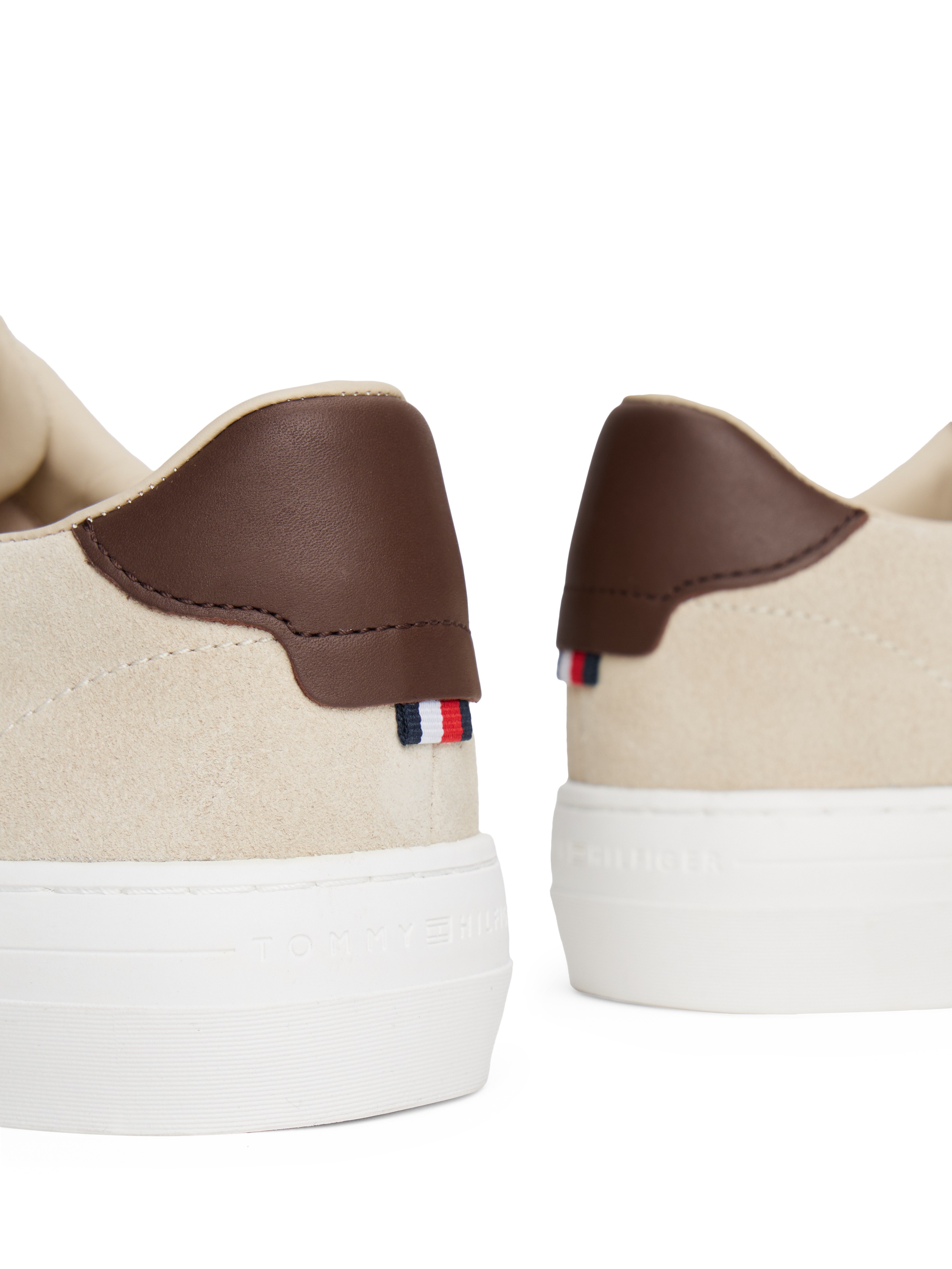 Tommy Hilfiger Sneaker »PREMIUM DRESS CUPSOLE SUEDE«, Freizeitschuh, Halbschuh, Schnürer mit seitlicher Logoprägung
