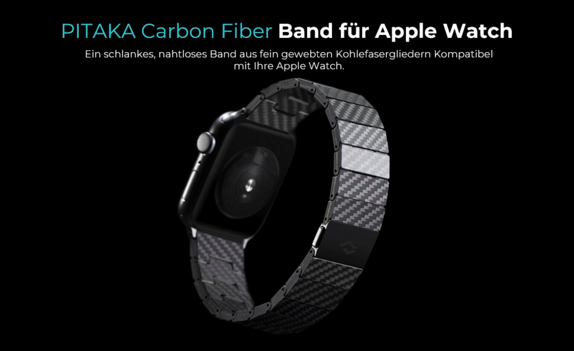 Link BAUR 42-44mm«, | Fiber »Carbon Smartwatch-Armband Modern tlg.) Pitaka Bracelet Band (1