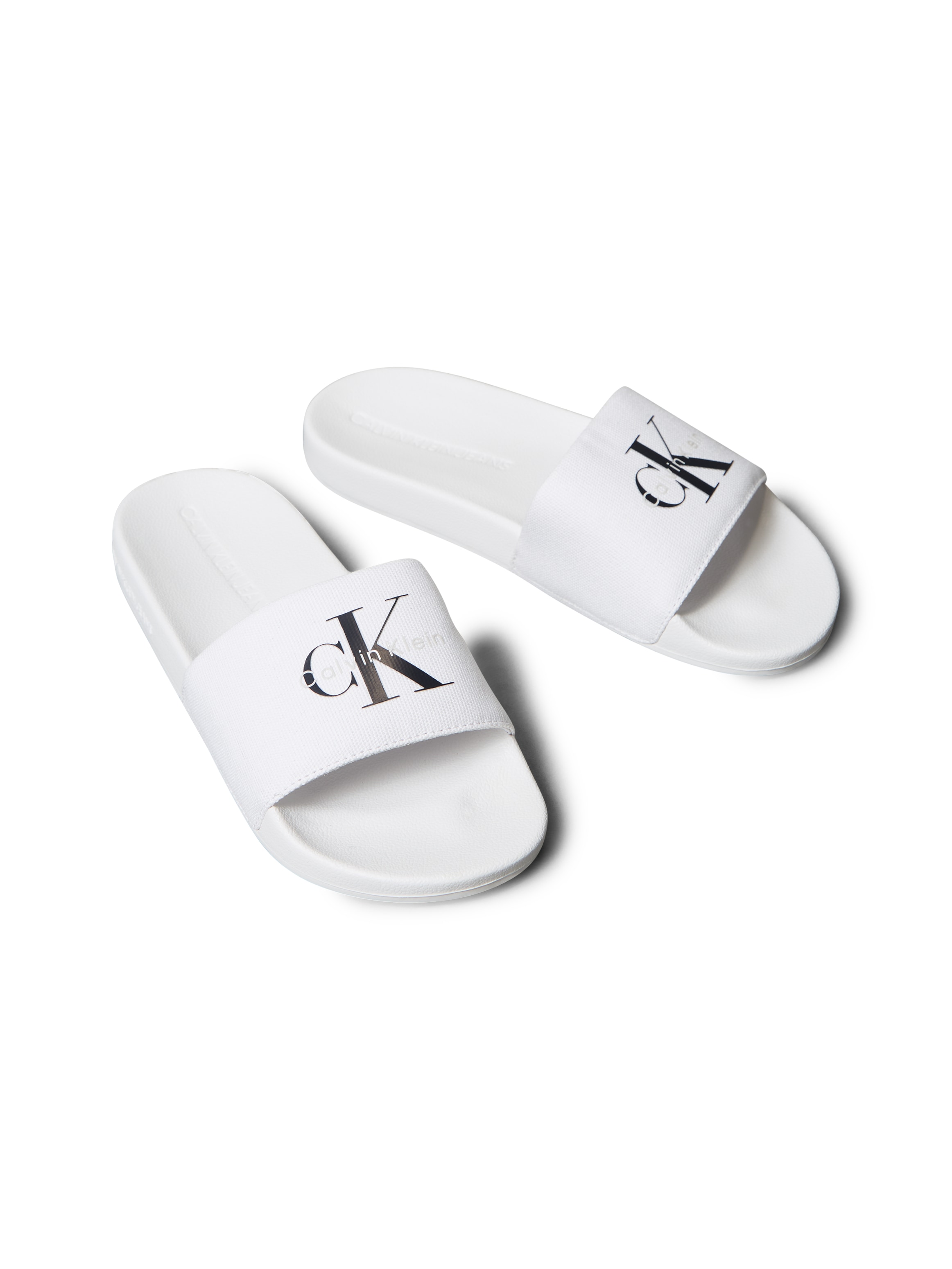 Calvin Klein Jeans Badepantolette »SLIDE MONOGRAM WN LOGO CK«  Strandschuh, Pool Slides, Badeschuh, Flat mit Logo