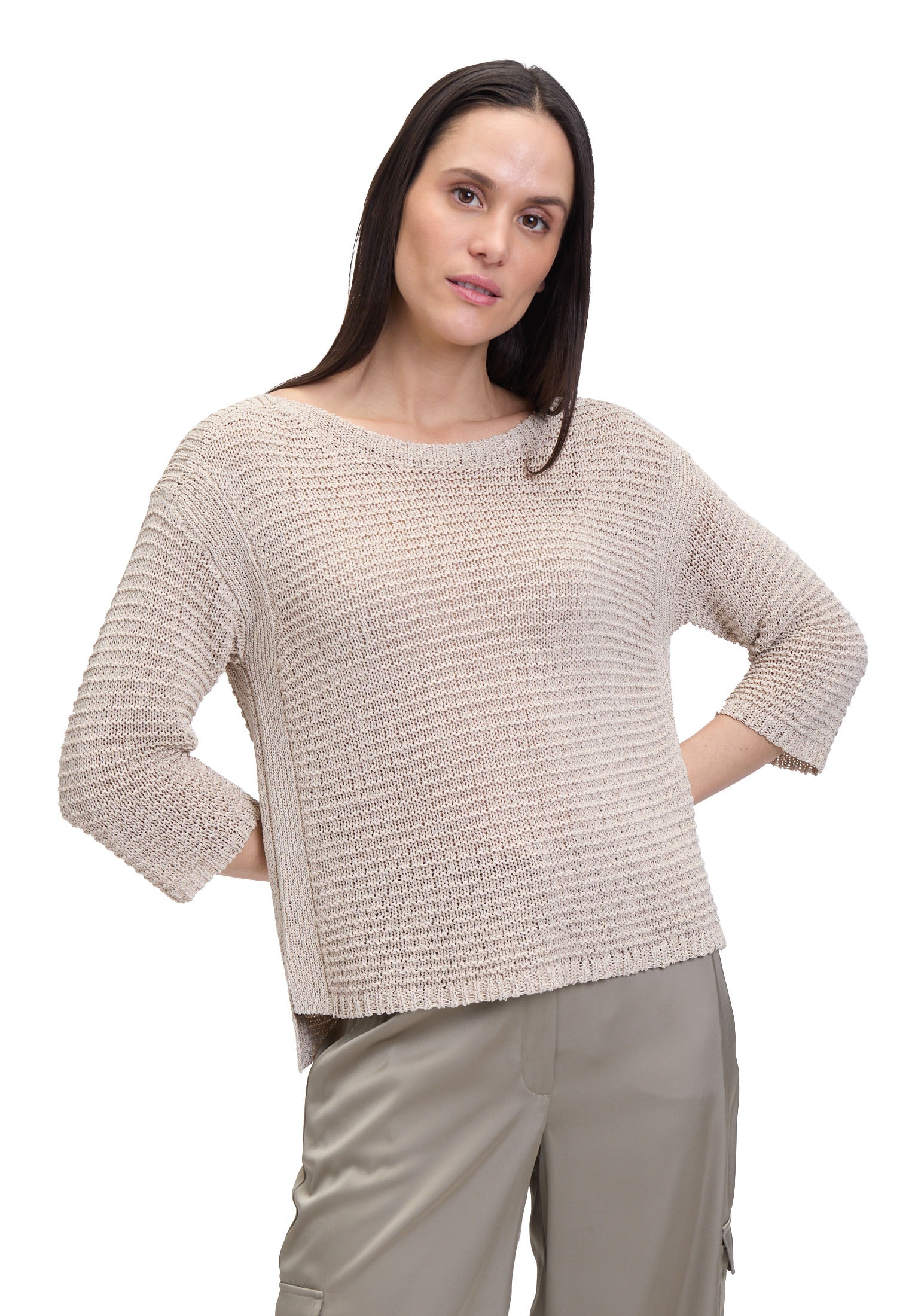 Betty Barclay Strickpullover "Damen mit 3/4 Arm", 1 Stk. Glitzer günstig online kaufen