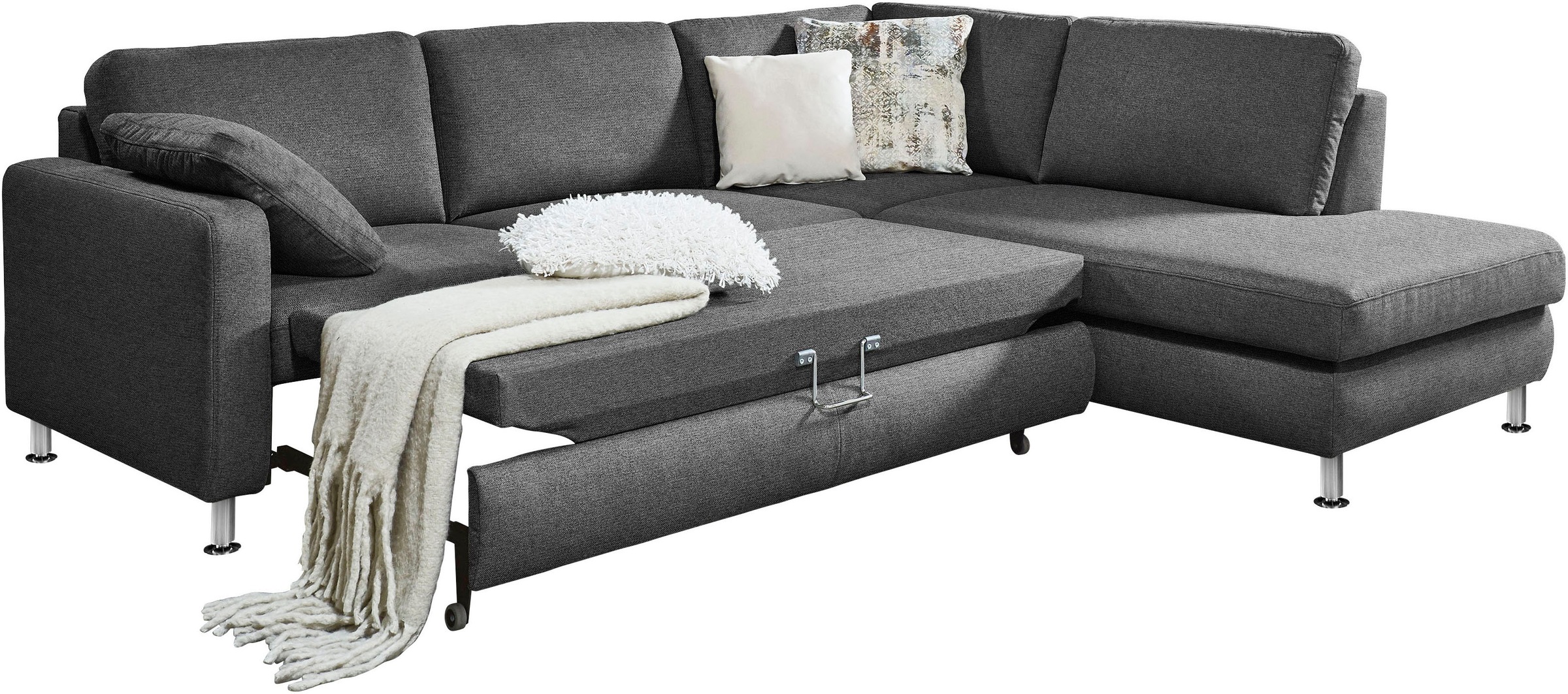 Die PlanBar Ecksofa »MP-IN19027 L-Form«, wahlweise mit Bettfunktion, mit Kaltschaum