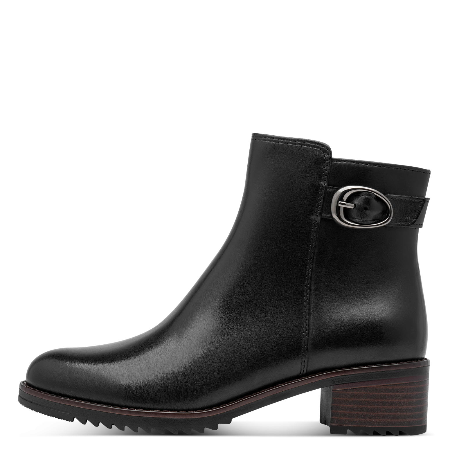 MARCO TOZZI Stiefelette  Blockabsatz, Ankle Boots mit modischer Zierschnalle