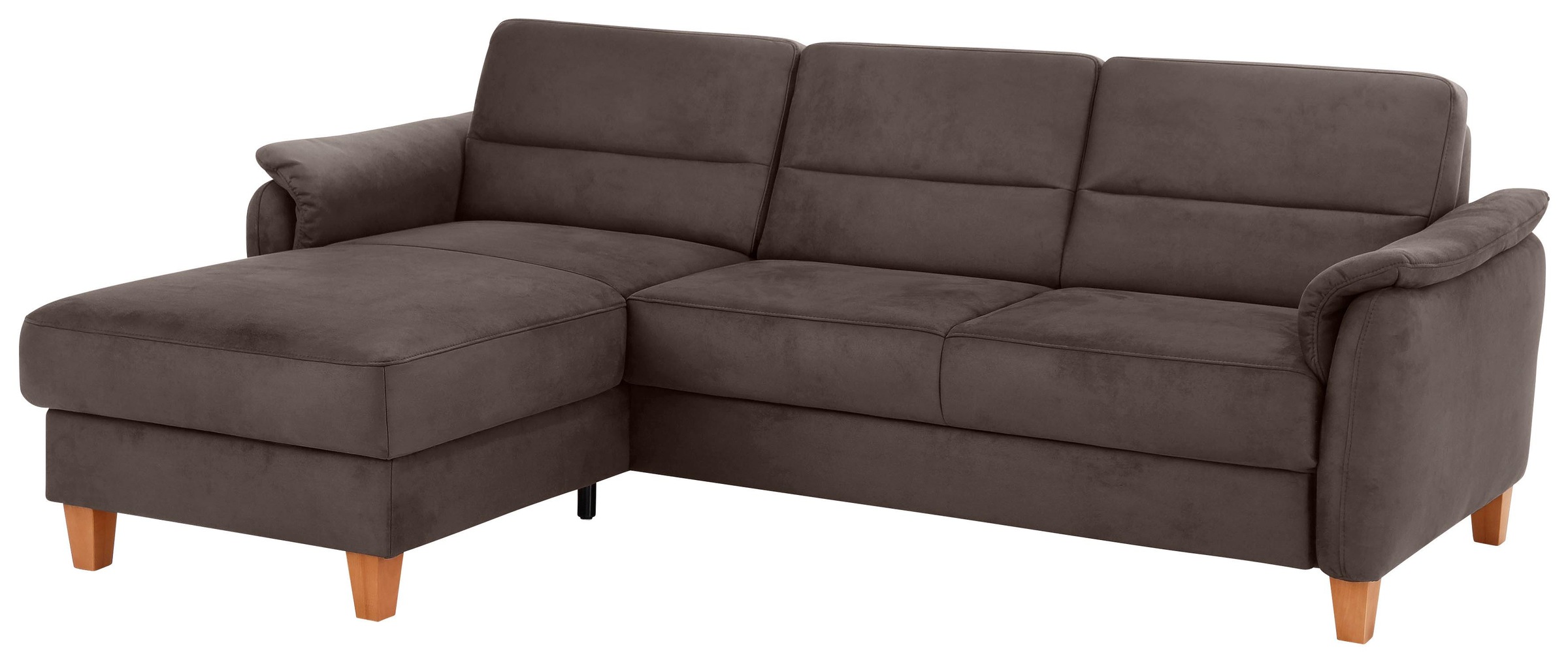 Home affaire Ecksofa "Palmera L-Form, B: 244 cm - OTTO. Verlässliche Qualität." optional Schlaffunktion & Bettkasten, Federkern
