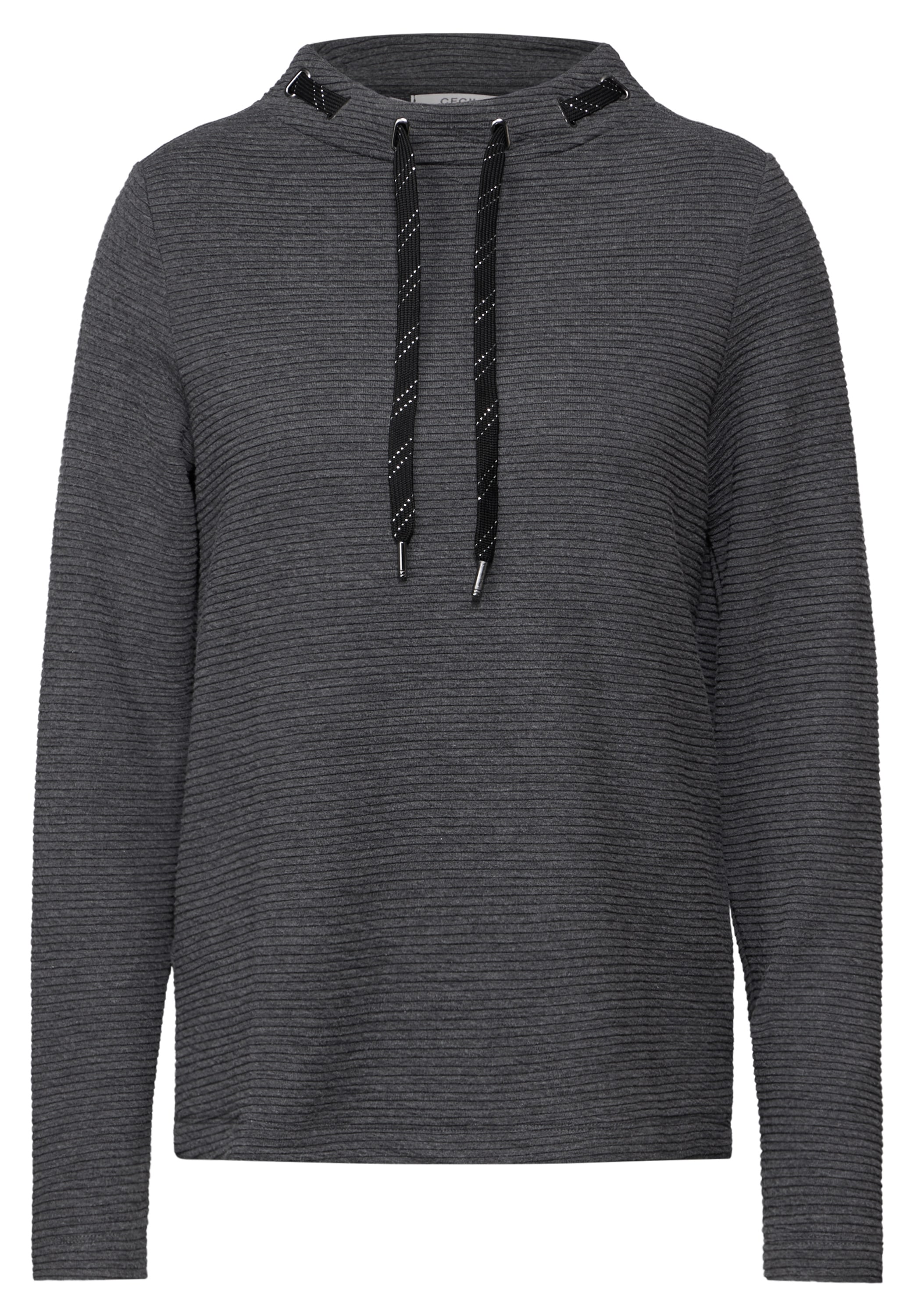 Cecil Sweatshirt, mit Tunnelzugband am Kragen