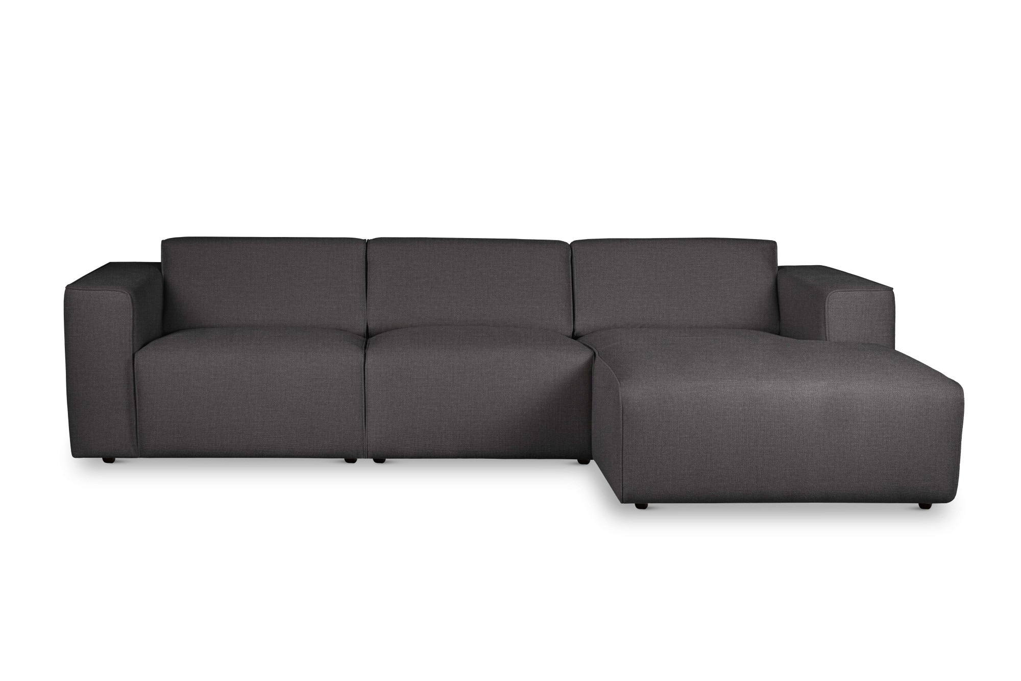 andas Ecksofa »Noord«, L-Form, mit Kedernaht, Breite 281 cm, Cord, Struktur, Webstoff