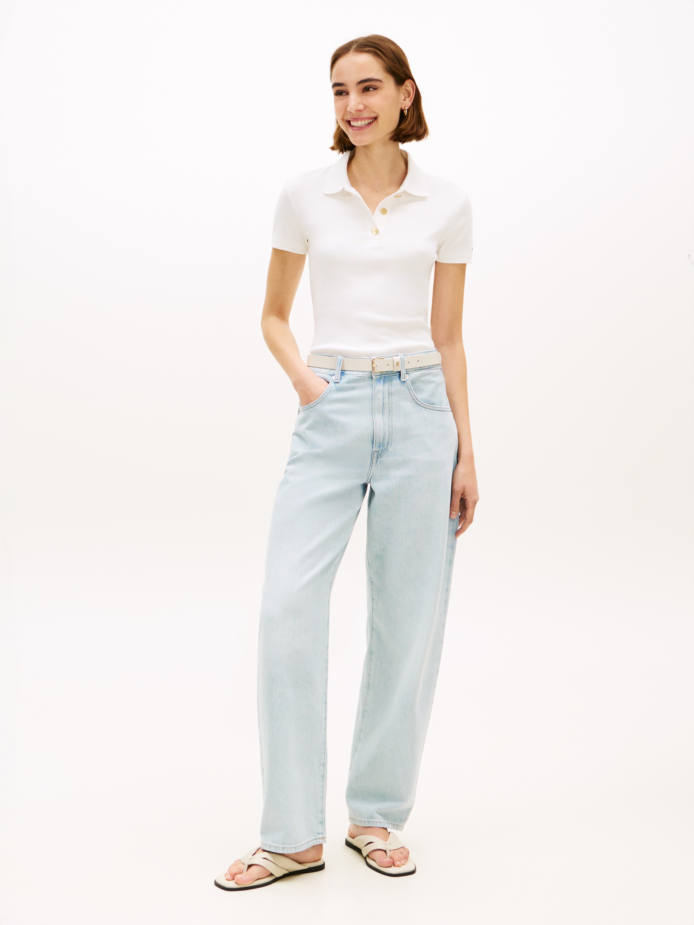 Thumbnail - Tommy Hilfiger Poloshirt "GOLD BUTTON SLIM SS POLO"