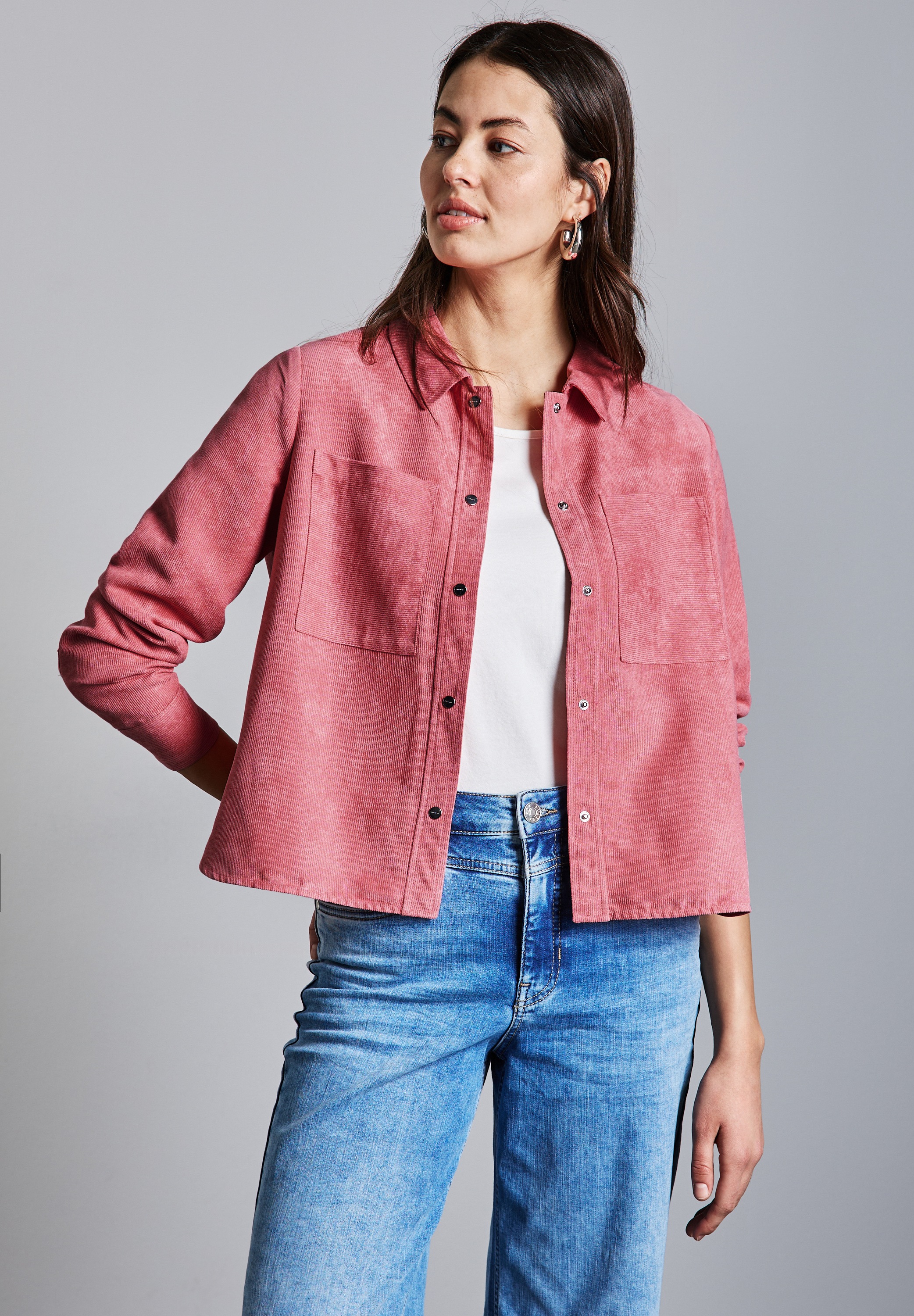 STREET ONE Kurzjacke, ohne Kapuze, mit Brusttaschen