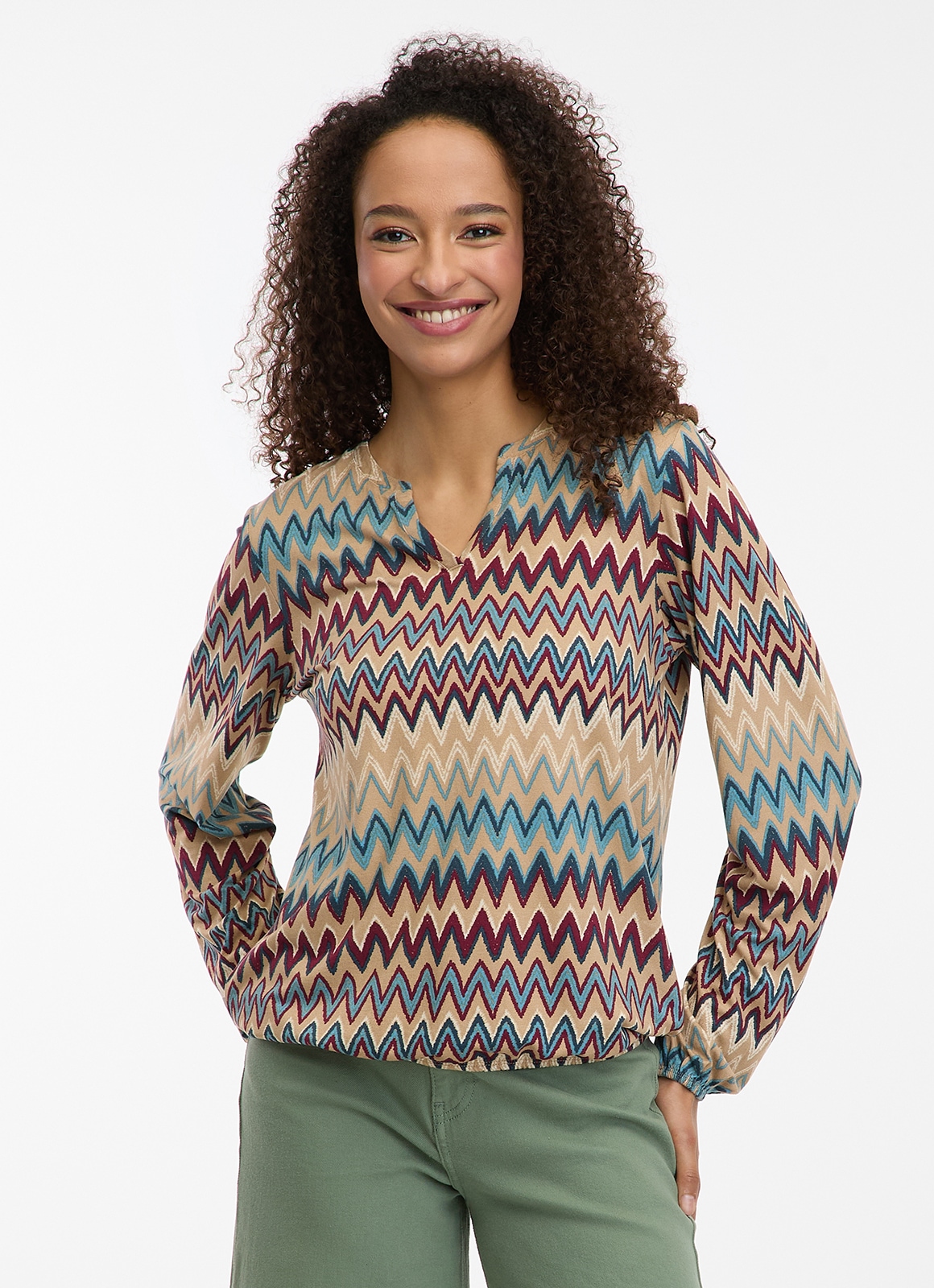 Ragwear Langarmshirt "SANTICA PRINT" günstig online kaufen