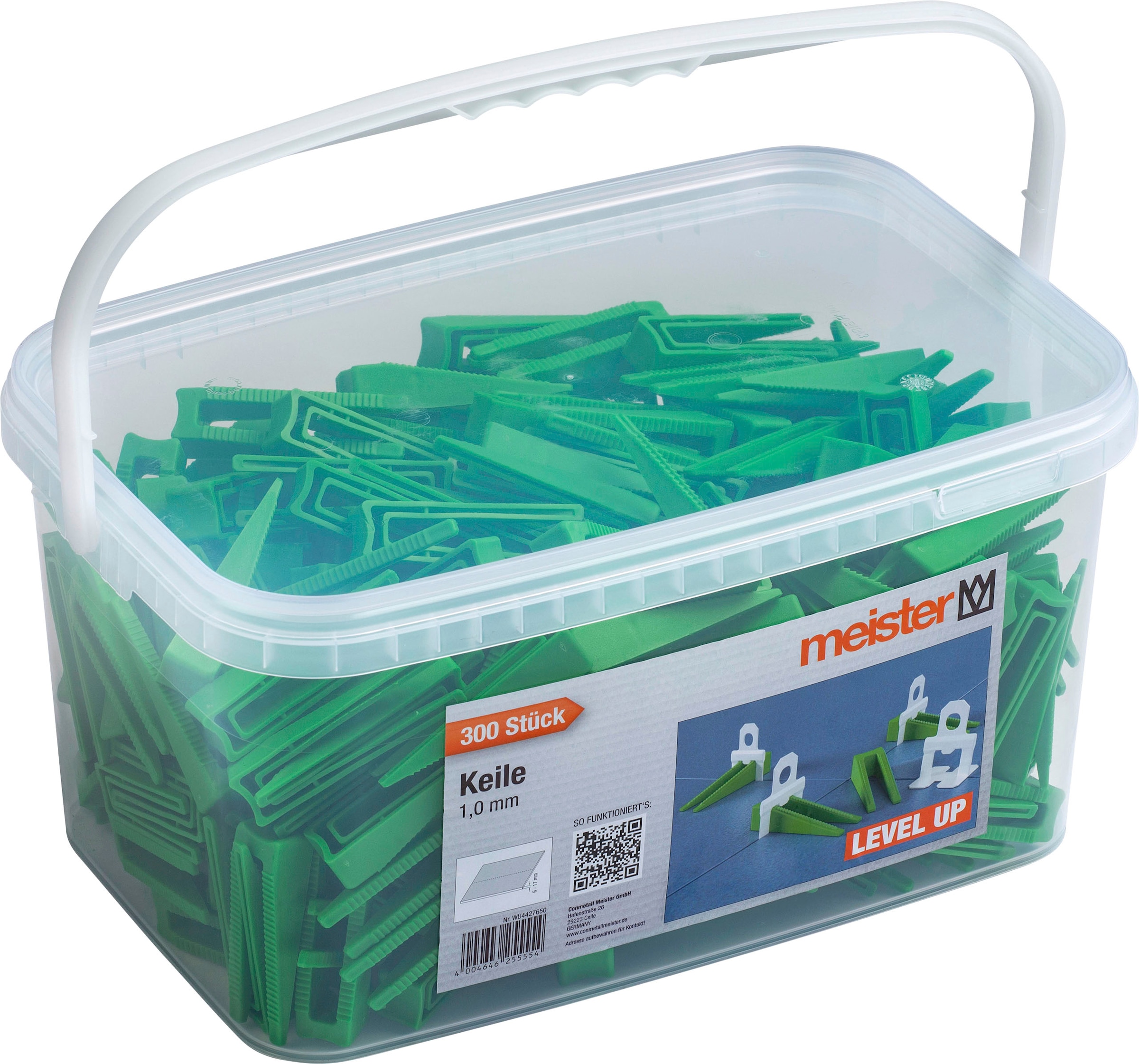 meister Nivelliersystem »Level Up/4427650«, 300 St., Fliesendicke 6-17mm
