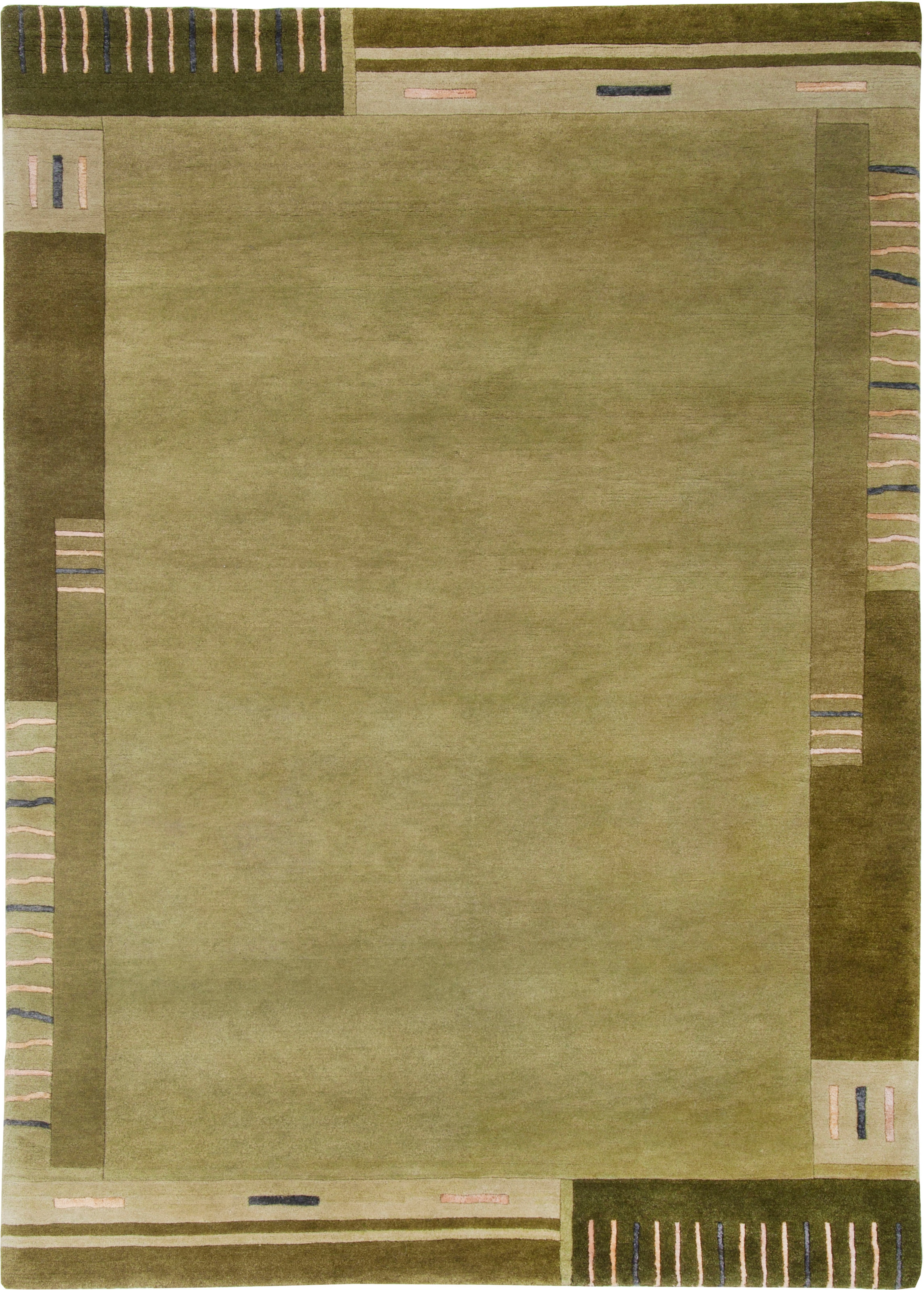 THEKO Wollteppich »Kailash 110« rechteckig 20 mm Höhe reine Wolle, handgeknüpft, mit Bordüre