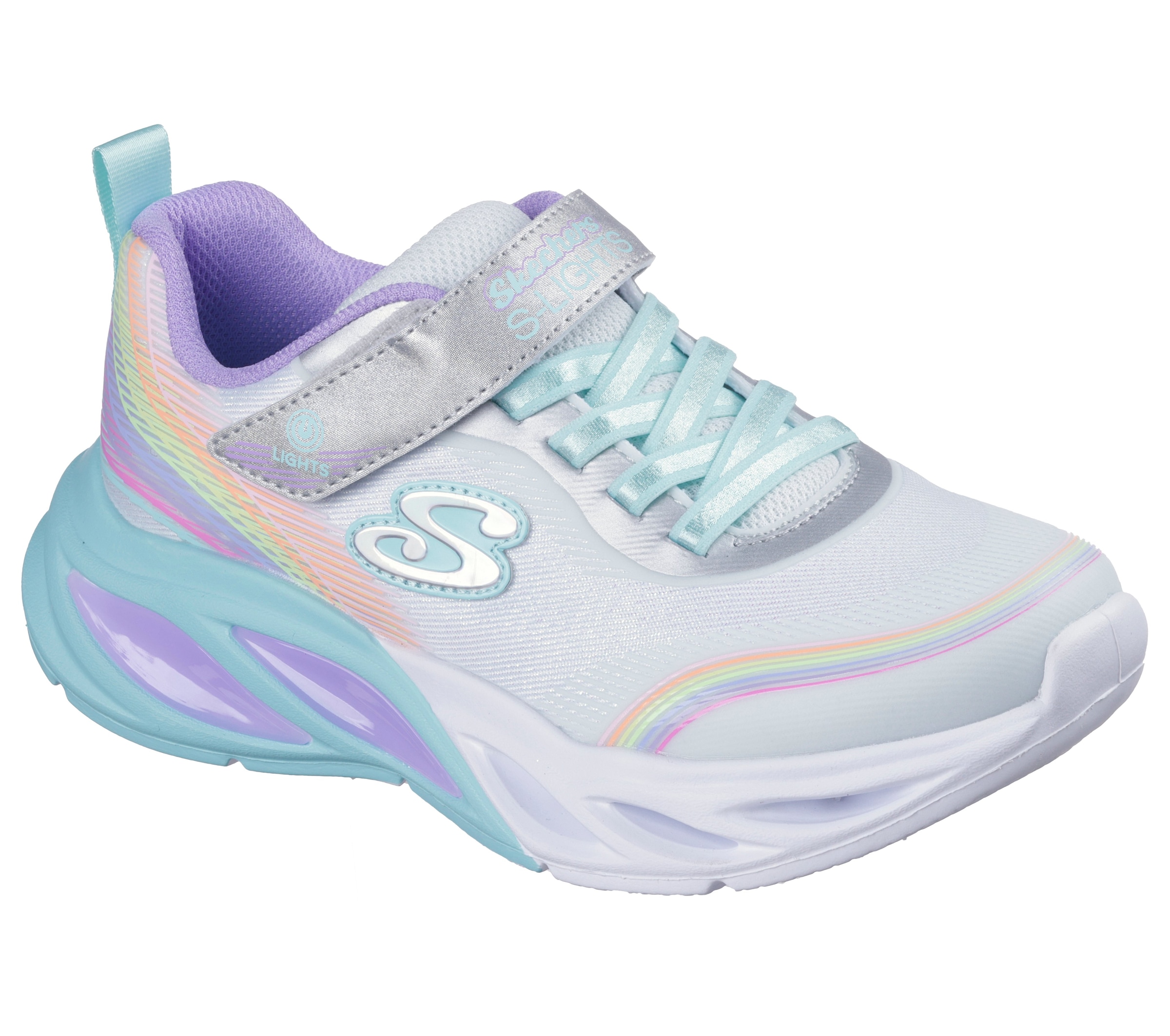 Skechers Sneaker "COSMIC GLOW LIGHTS" Sportschuh mit Klett, Größenschablone günstig online kaufen