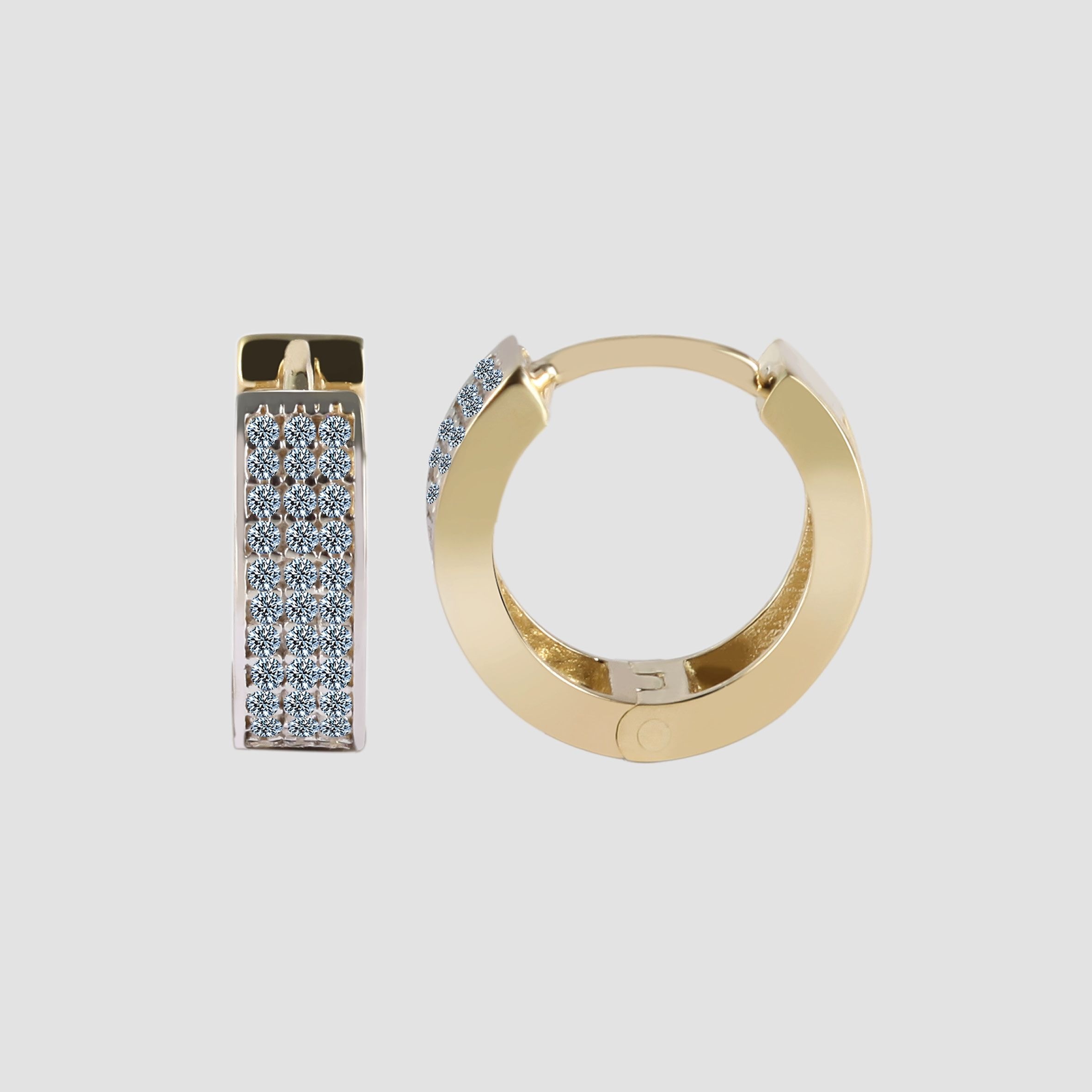Adelia´s Klappcreolen "Ohrringe – Klappcreole aus 375 Gold mit Zirkonia" Ein kleines Geschenk mit großer Wirkung