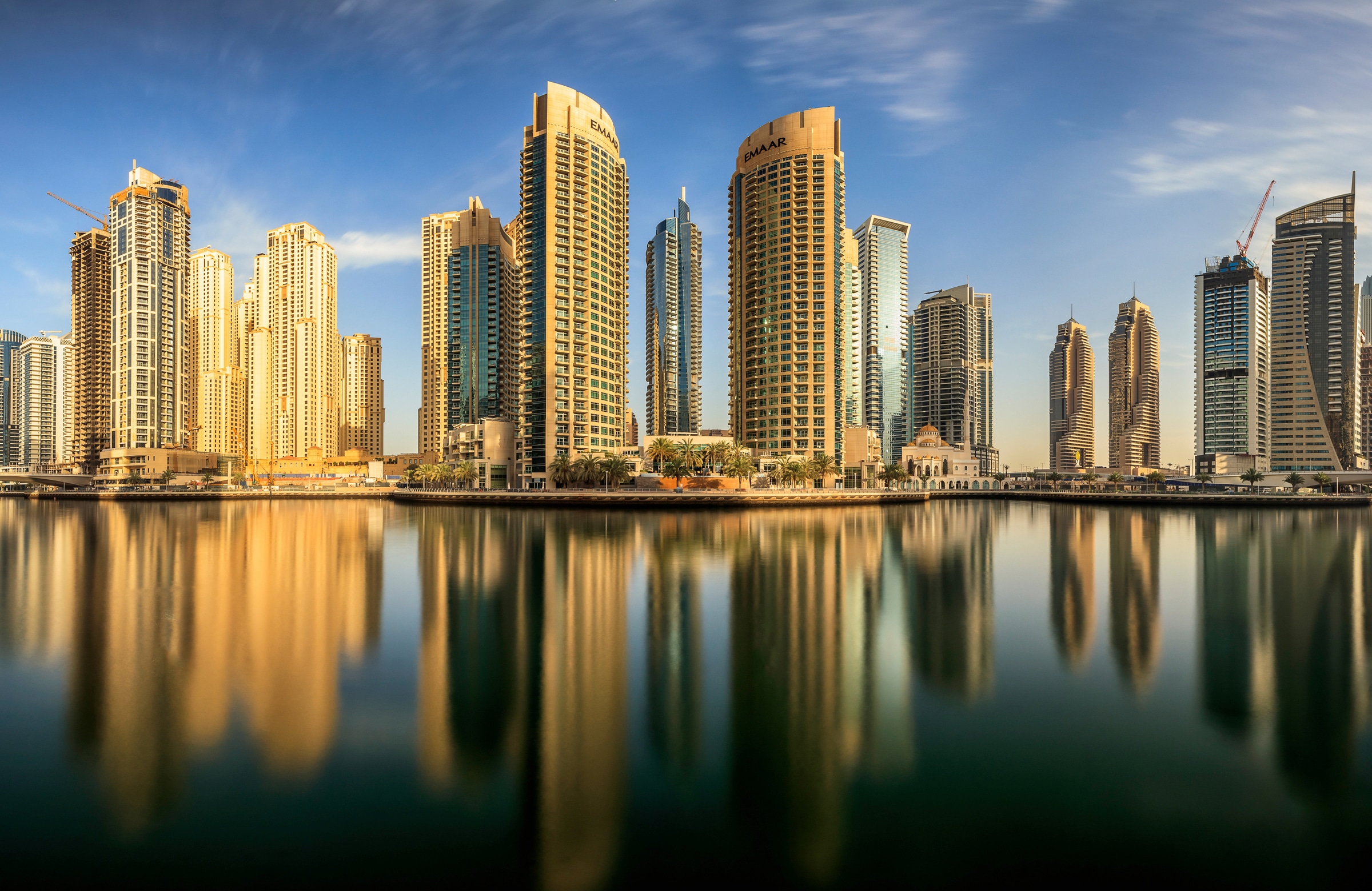 Papermoon "Photo-Art MOHAMMED SHAMAA, PANORAMA-DUBAI-MARINA"