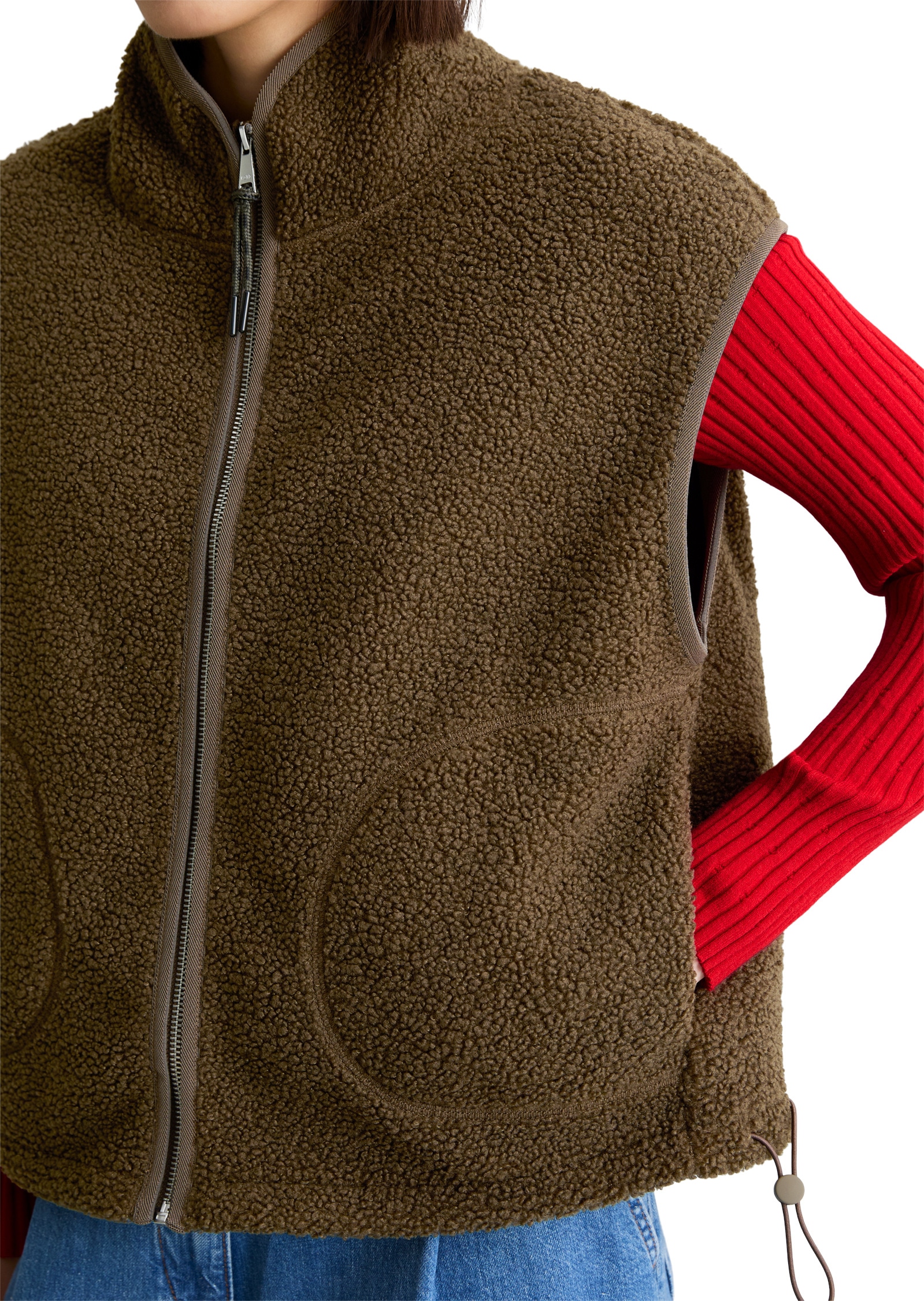 Marc O'Polo DENIM Sweatweste »aus recyceltem Polyester«