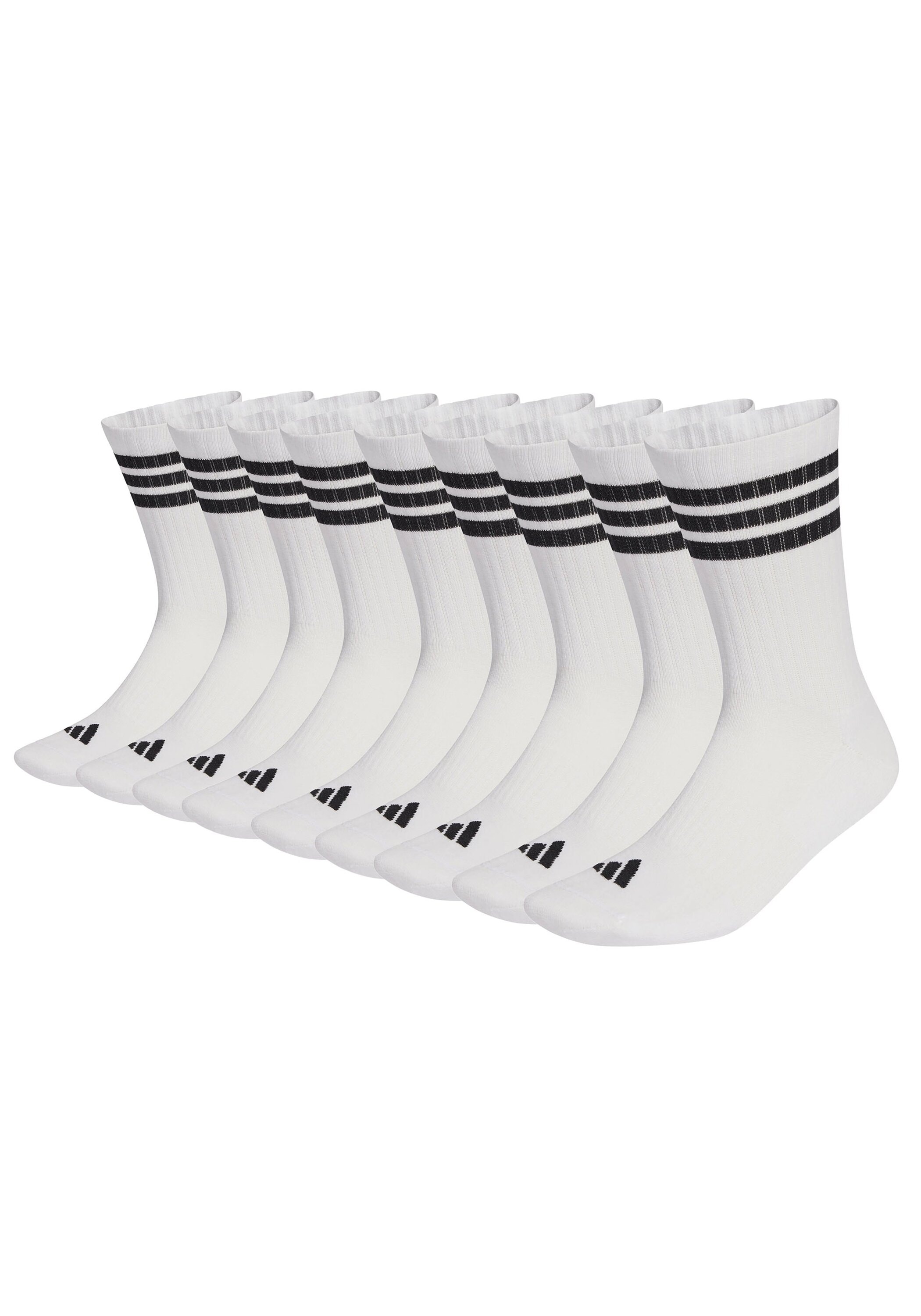 adidas Originals Kurzsocken "Socken 3-Stripes Cushioned Sportswear Crew Socks 9P 9er Pack" 9 Paar tlg.
