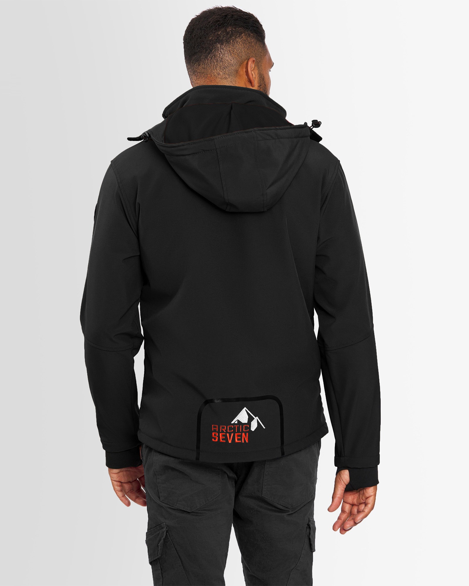 Arctic Seven ASColori Softshell Jacket Black/Orange Size L 2