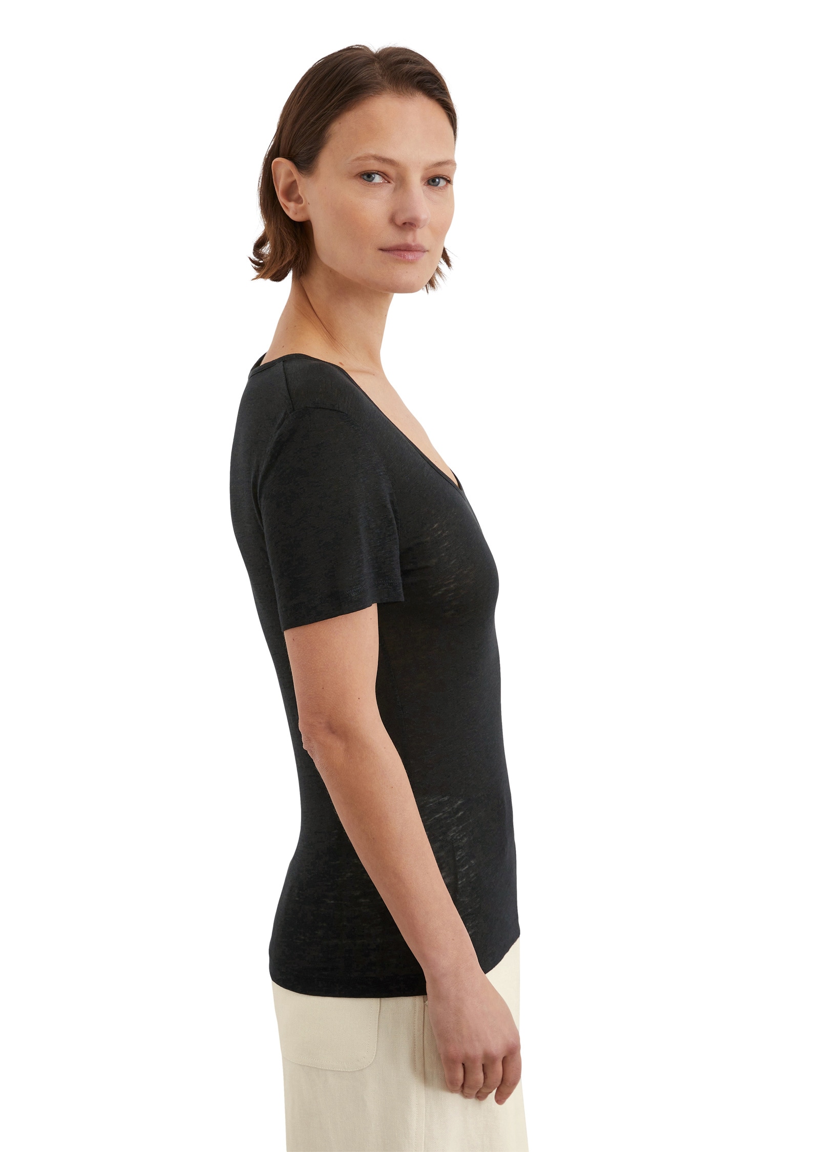 Marc O'Polo T-Shirt »aus Leinen-Lyocell-Mix«