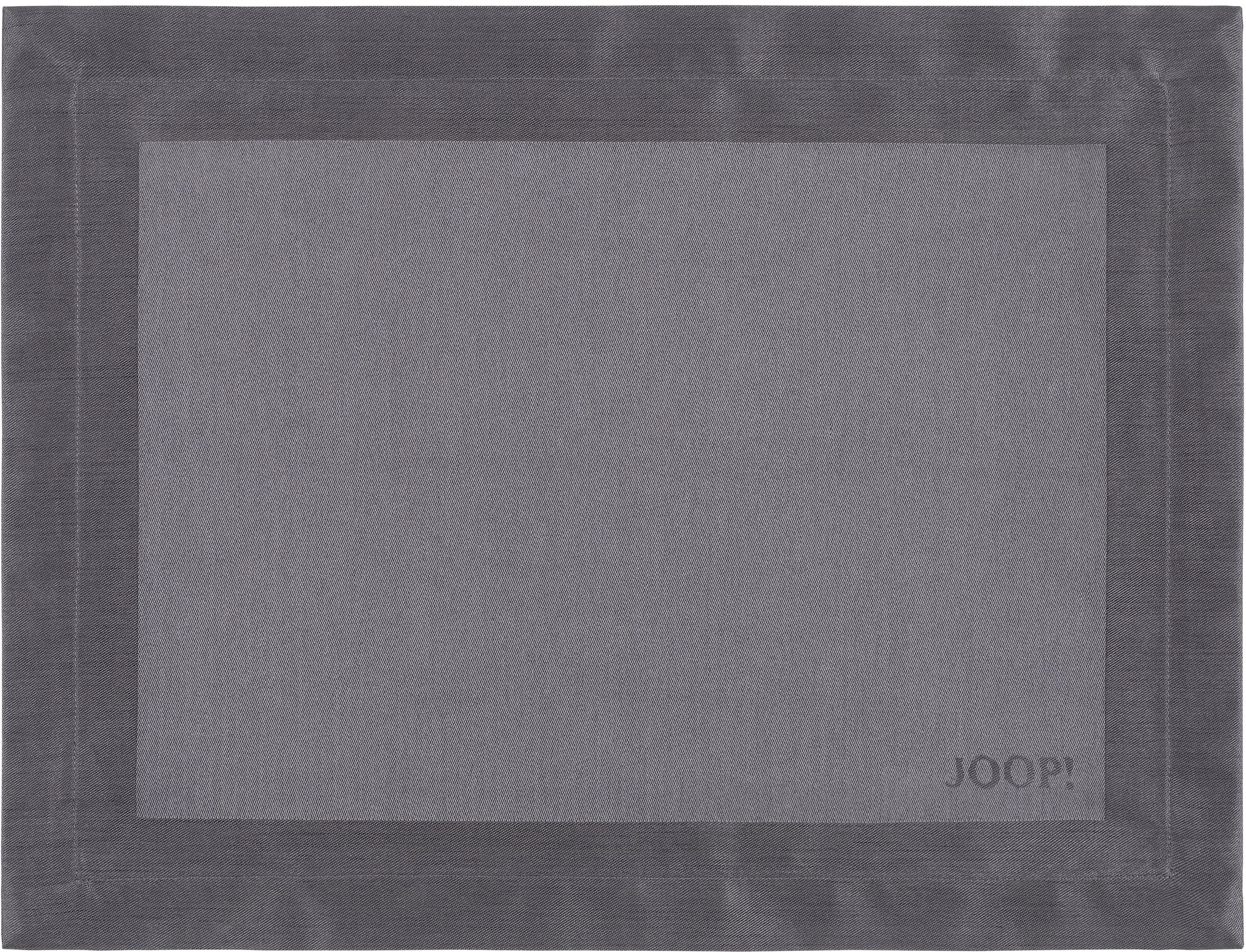 Joop! Platzset »SIGNATURE«, (Set, mit St.), 2 | kaufen Logo-Dekor Jacquard-Gewebe aus BAUR gefertigt JOOP