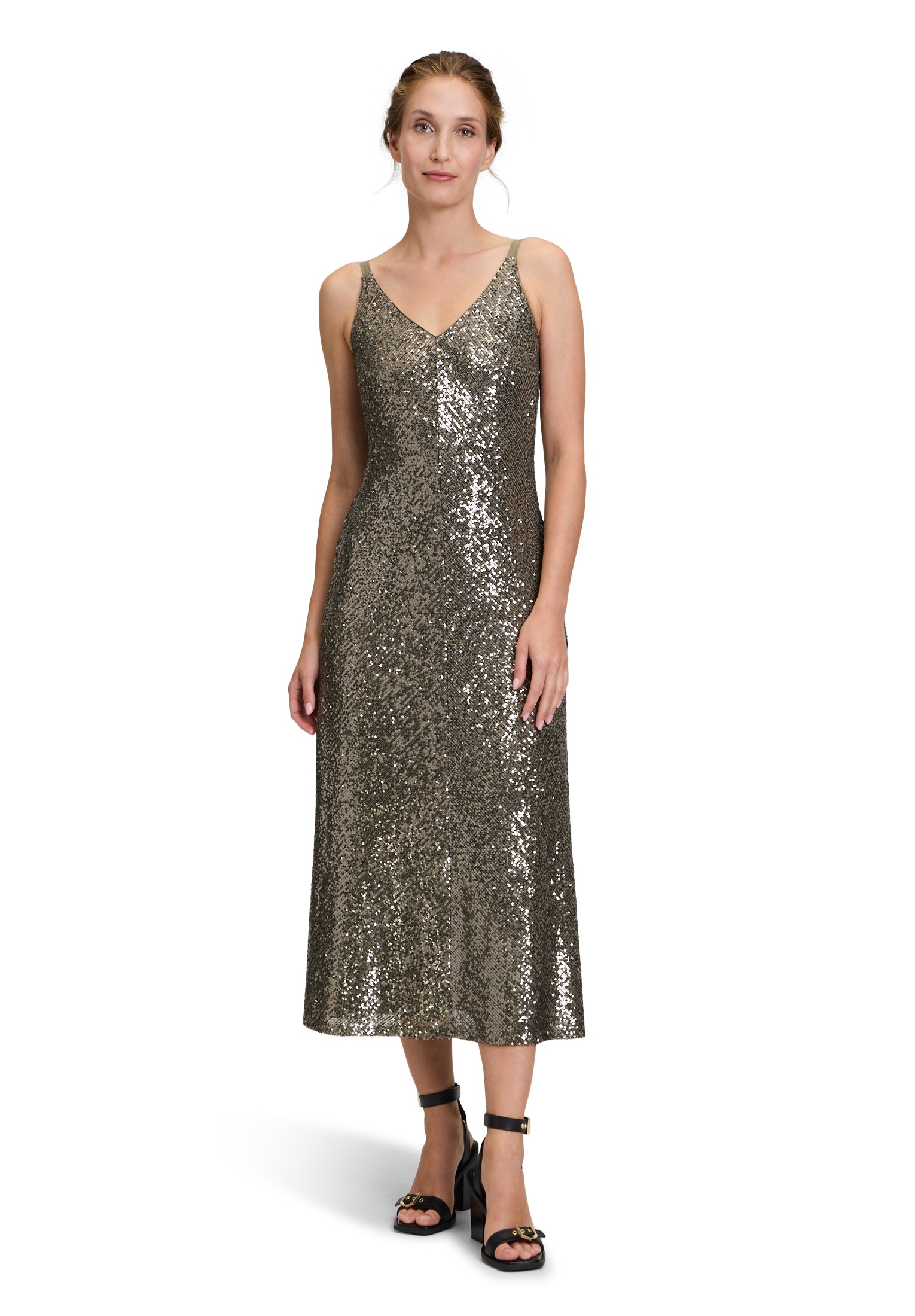 Vera Mont Abendkleid "Damen Abendkleid mit Pailletten" Ohne Tasche Glitzer günstig online kaufen