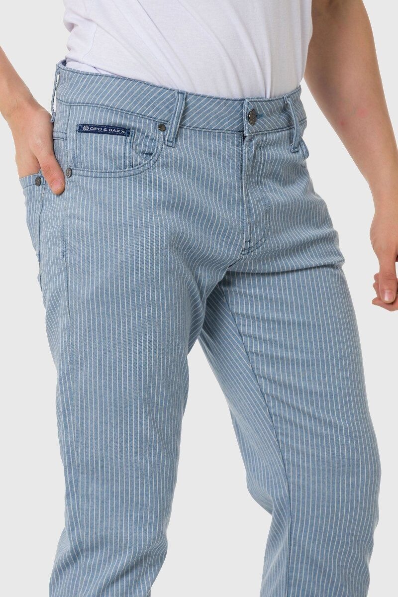 Cipo & Baxx Gerade Jeans »Hose«, im dezenten Streifen-Look