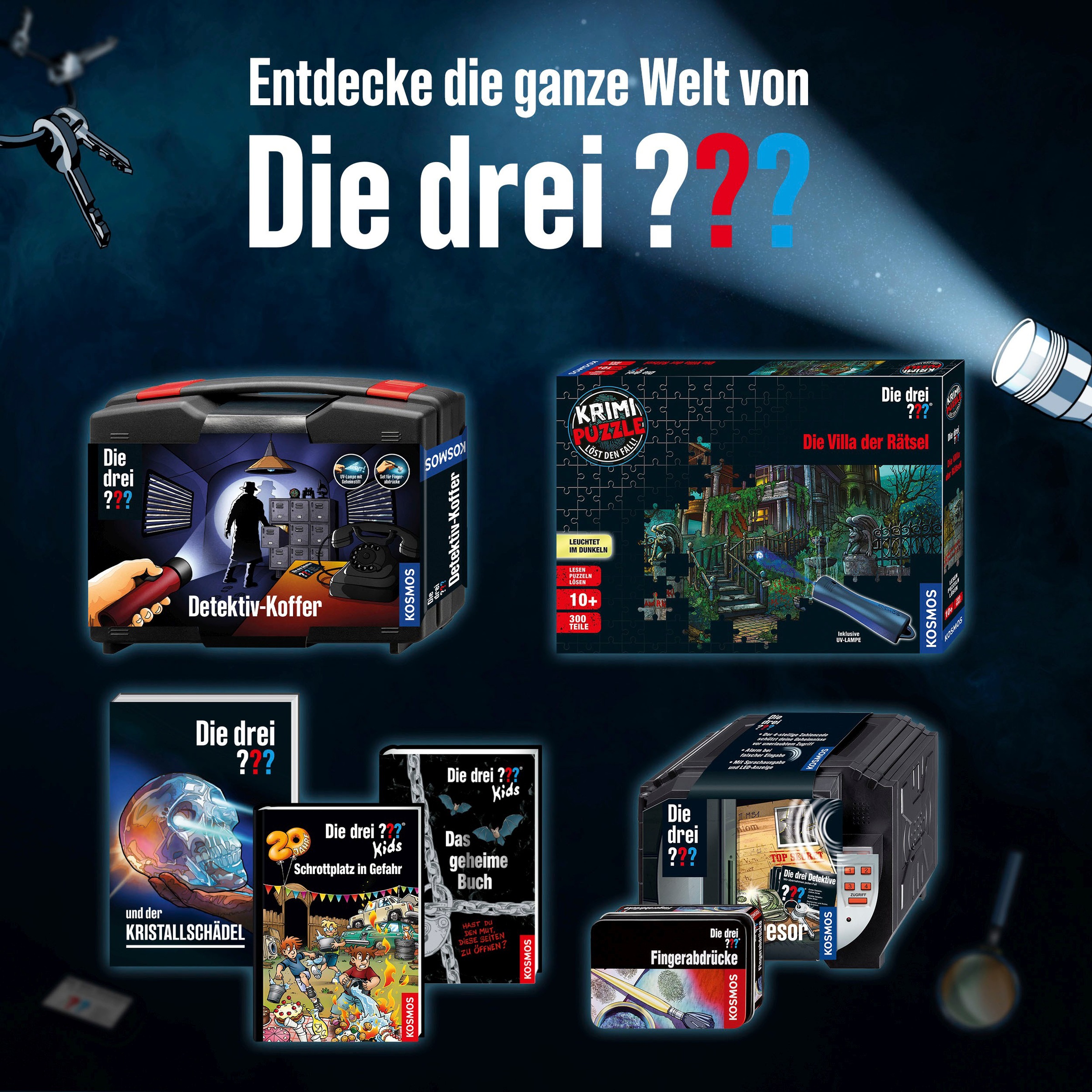 Kosmos Experimentierkasten »Die drei ??? Alarmanlage«