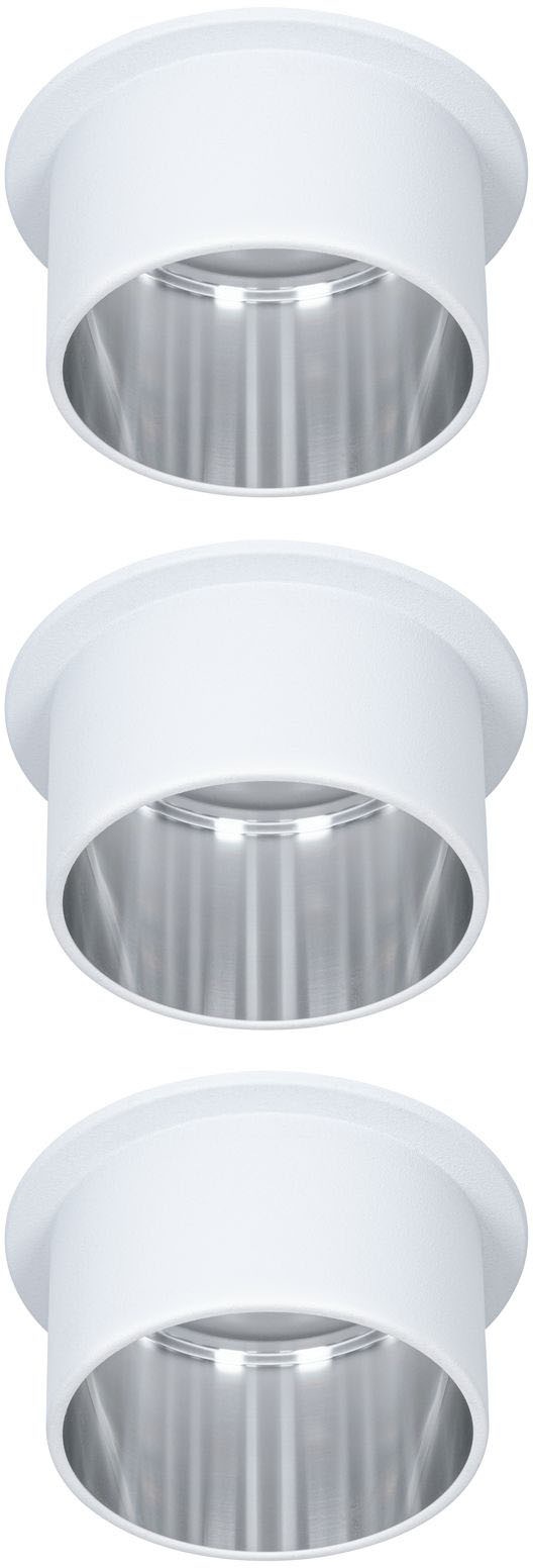 PAULMANN LED Einbauleuchte "Gil", 3, Ø 6,8cm, 3 Stk., bunt, Leuchten, LED-Modul, 3-Stufen-dimmbar