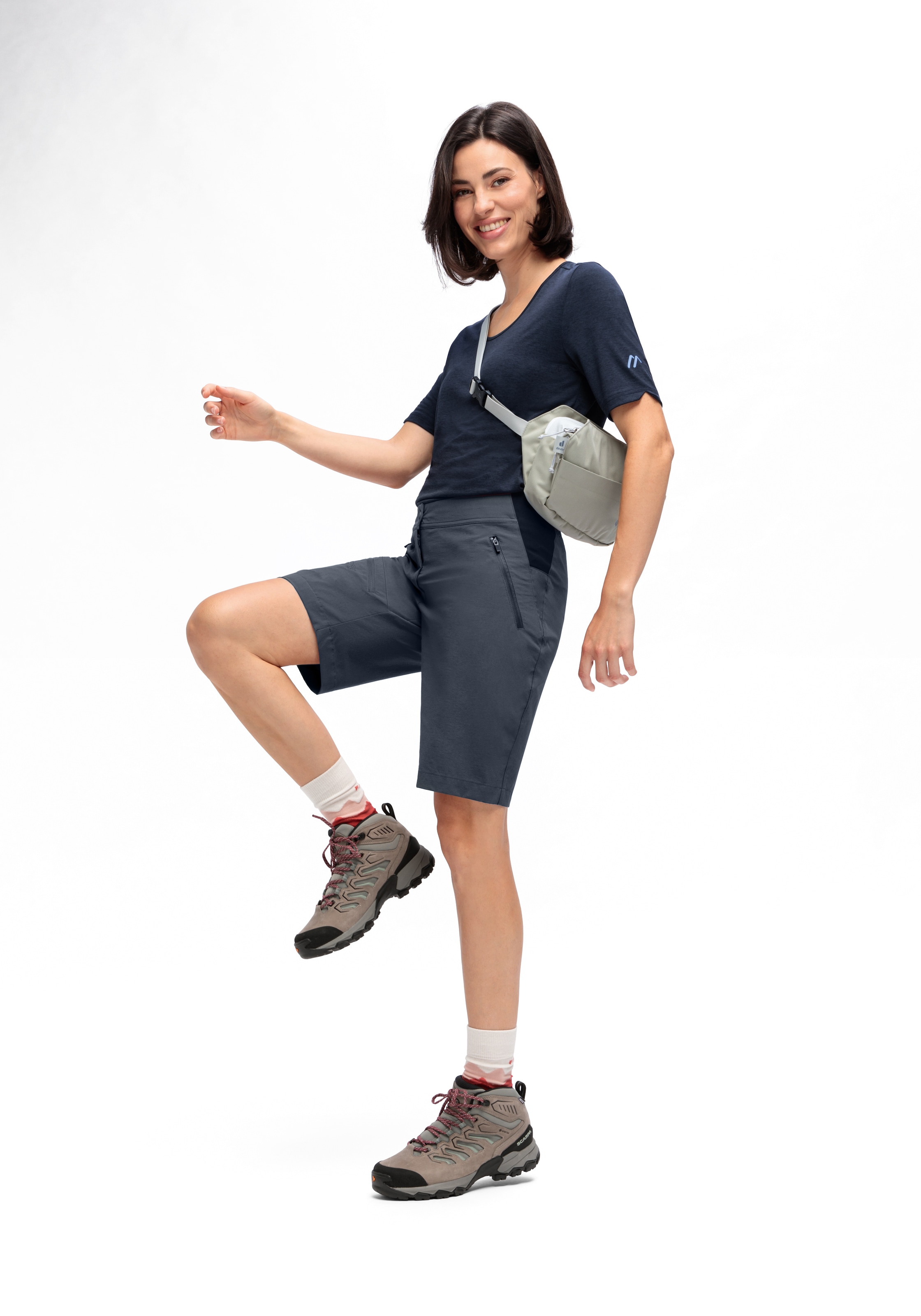 Maier Sports Outdoorhose »Inara Short Vario«, Damen Shorts, kurze Wanderhose, Outdoor-Hose, 4 Taschen, Regular Fit