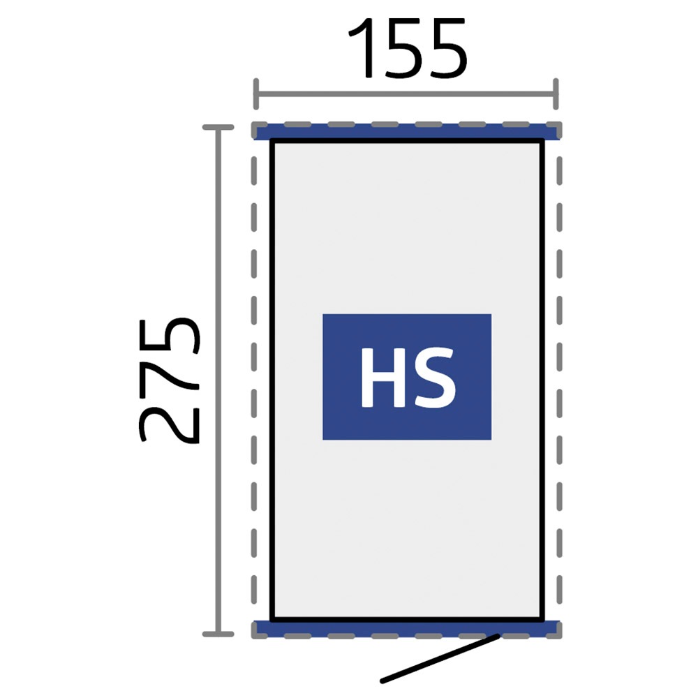 Biohort Gerätehaus »HIGHLINE Gr. HS, verschiedene Farben« stylisches Metall-Gartenhaus mit Flachdach