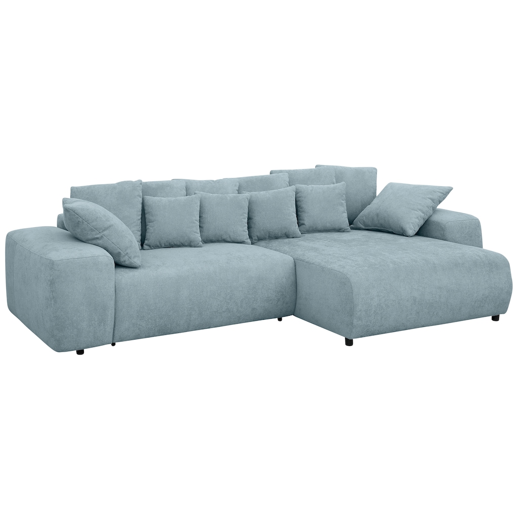 Home affaire Ecksofa Sundance, bei Bettfunktion mit Topper, incl. Zier- und Rückenkissen