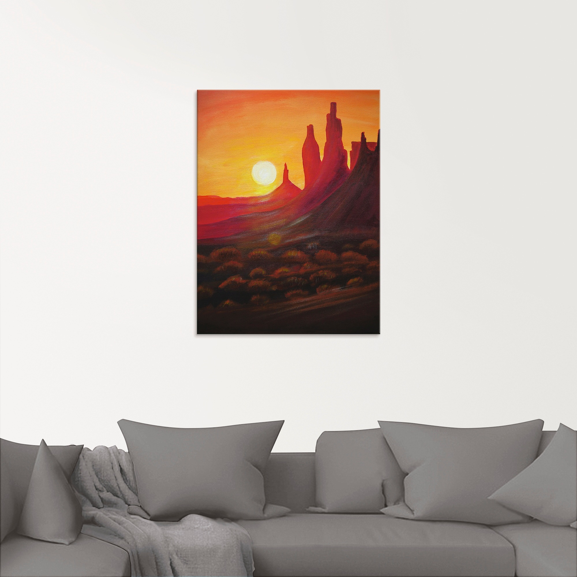 Artland Glasbild »Monument Valley«, Amerika, (1 St.), in verschiedenen Größen