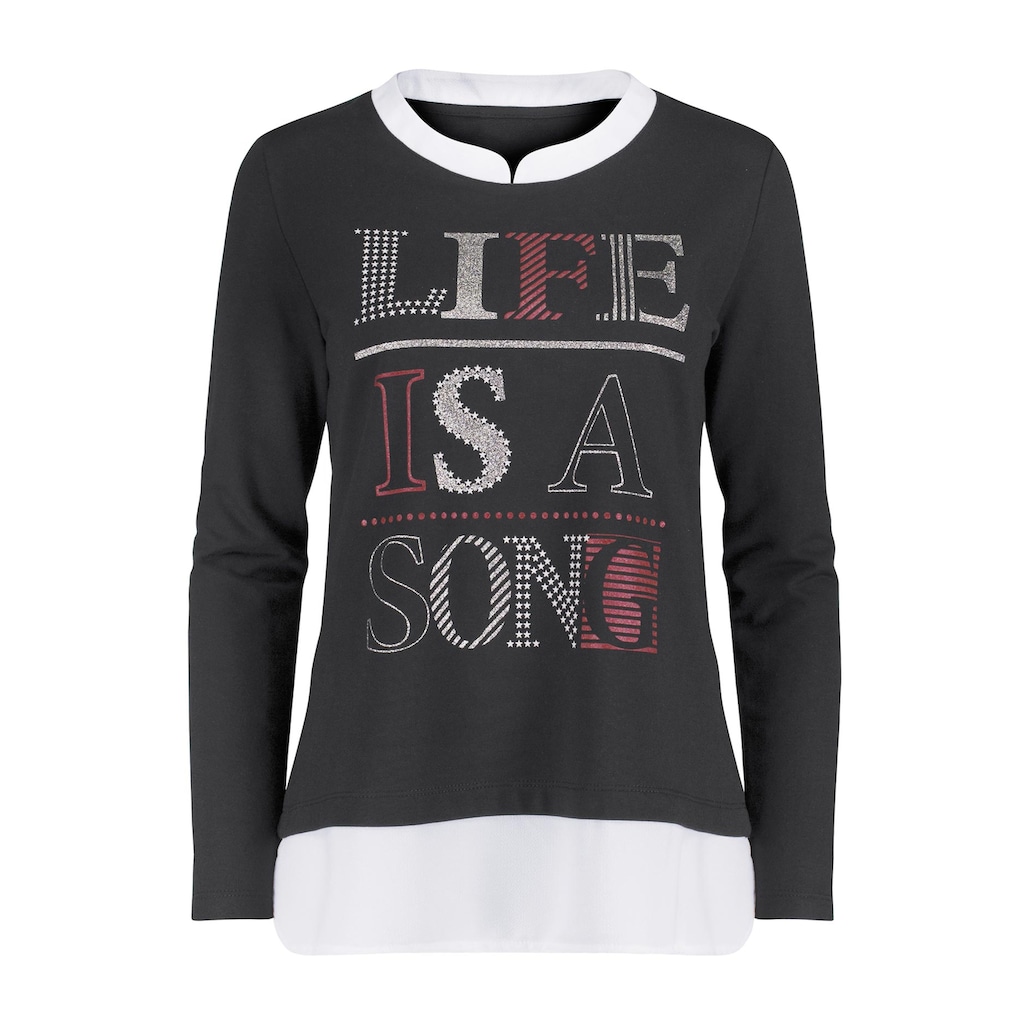 Inspirationen 2-in-1-Langarmshirt »2-in-1-Shirt«, (1 tlg.)