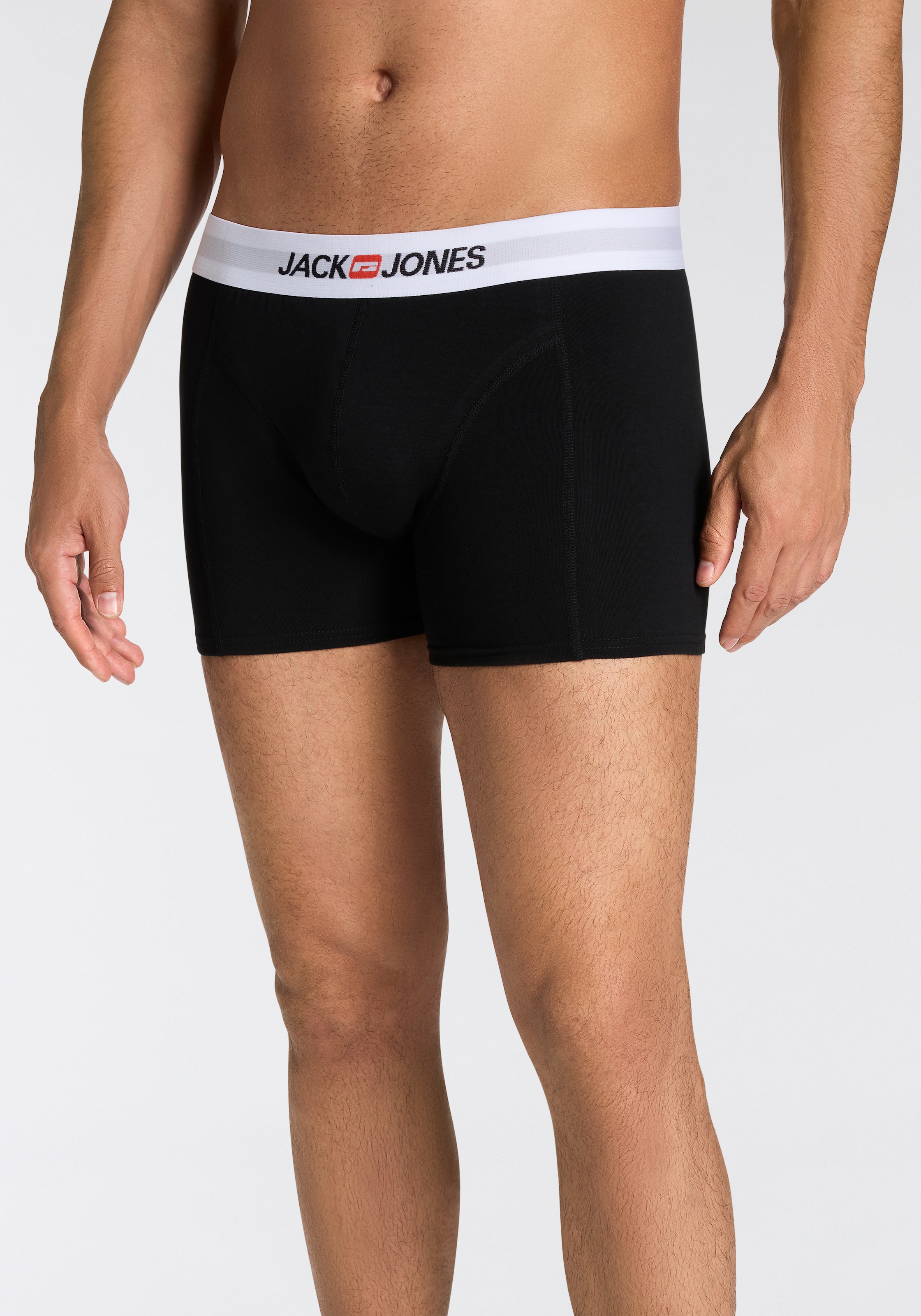 Jack & Jones Trunk »JACOLD – Boxershorts mit farbigem Bund im 6er-Pack« Packung, 6 Stk. tlg., Druck, modisch, regular fit, Jersey