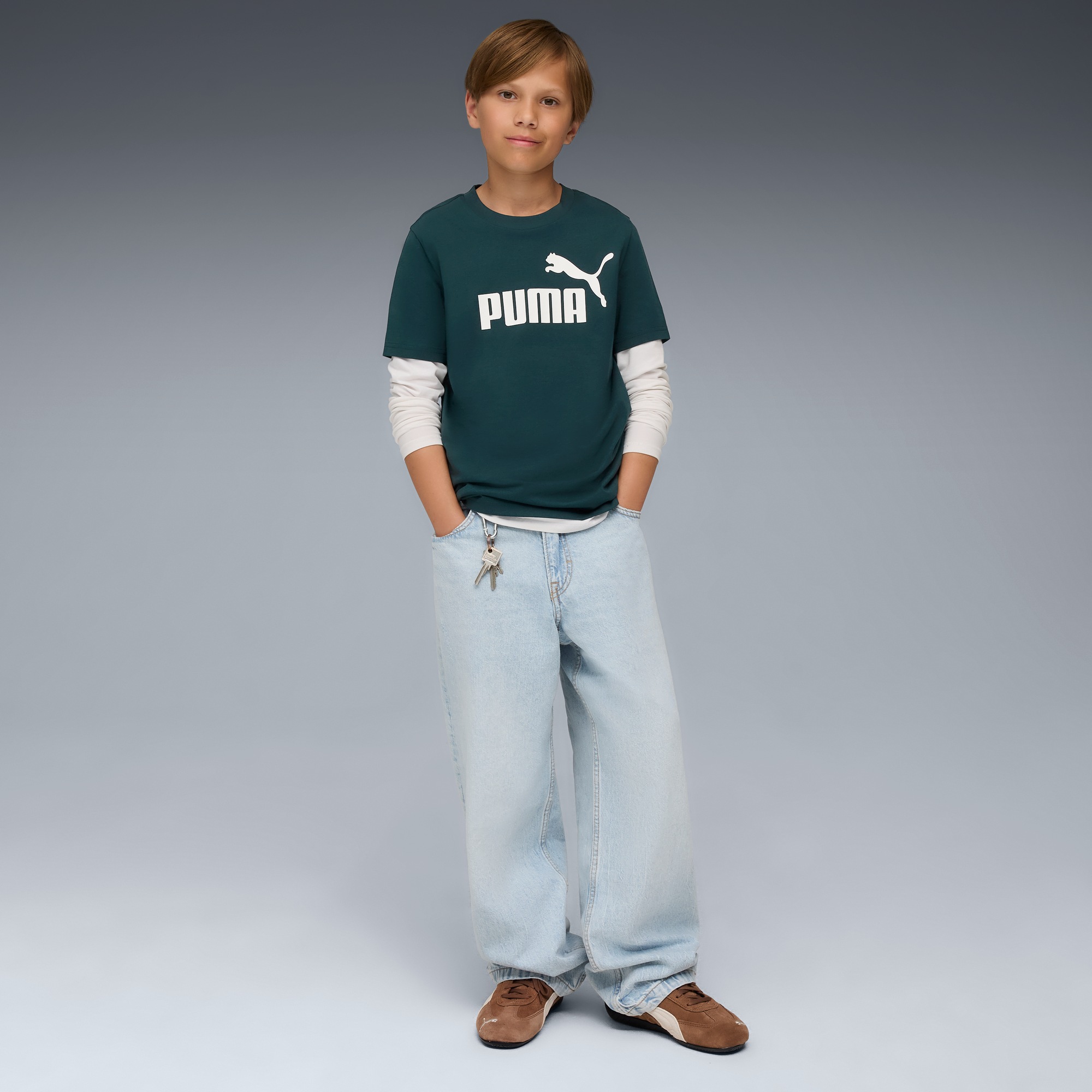 Thumbnail - PUMA T-Shirt "ESS NO. 1 LOGO TEE B" Regular Fit, Kurzarmdesign, Rundhalsausschnitt, sportlicher Stil