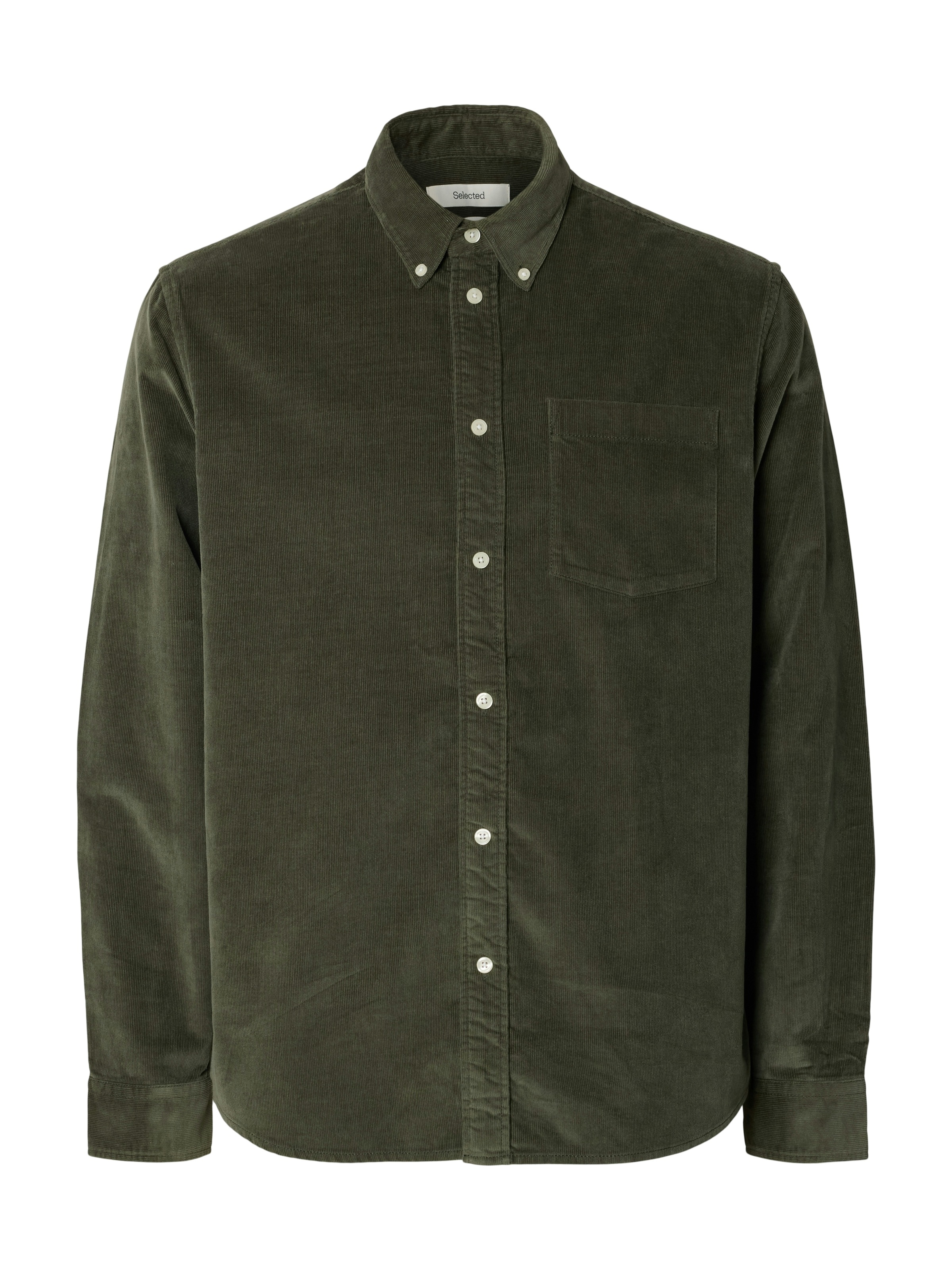 SELECTED HOMME Langarmhemd "SLHREG-DAN CORD SHIRT LS" günstig online kaufen