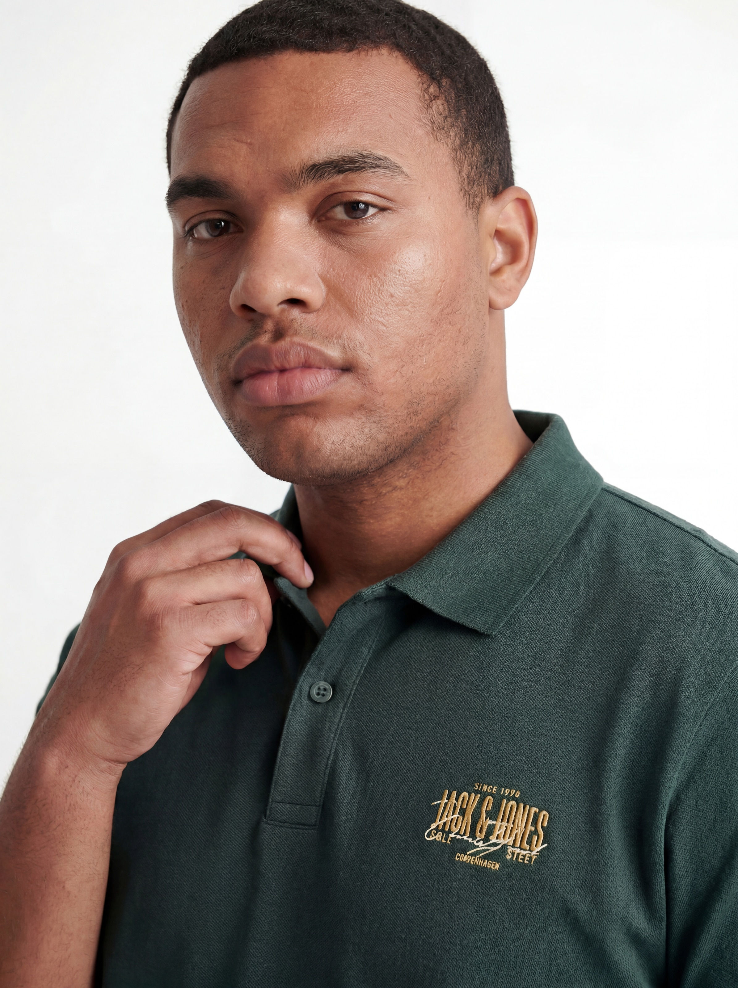 Jack & Jones PlusSize Poloshirt »JJAERO POLO SS PLS« Baumwolle, regular fit
