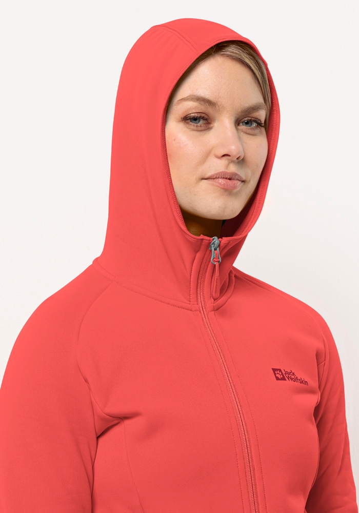 Jack Wolfskin Fleecejacke »BAISELBERG HOODED FZ W«, mit Kapuze