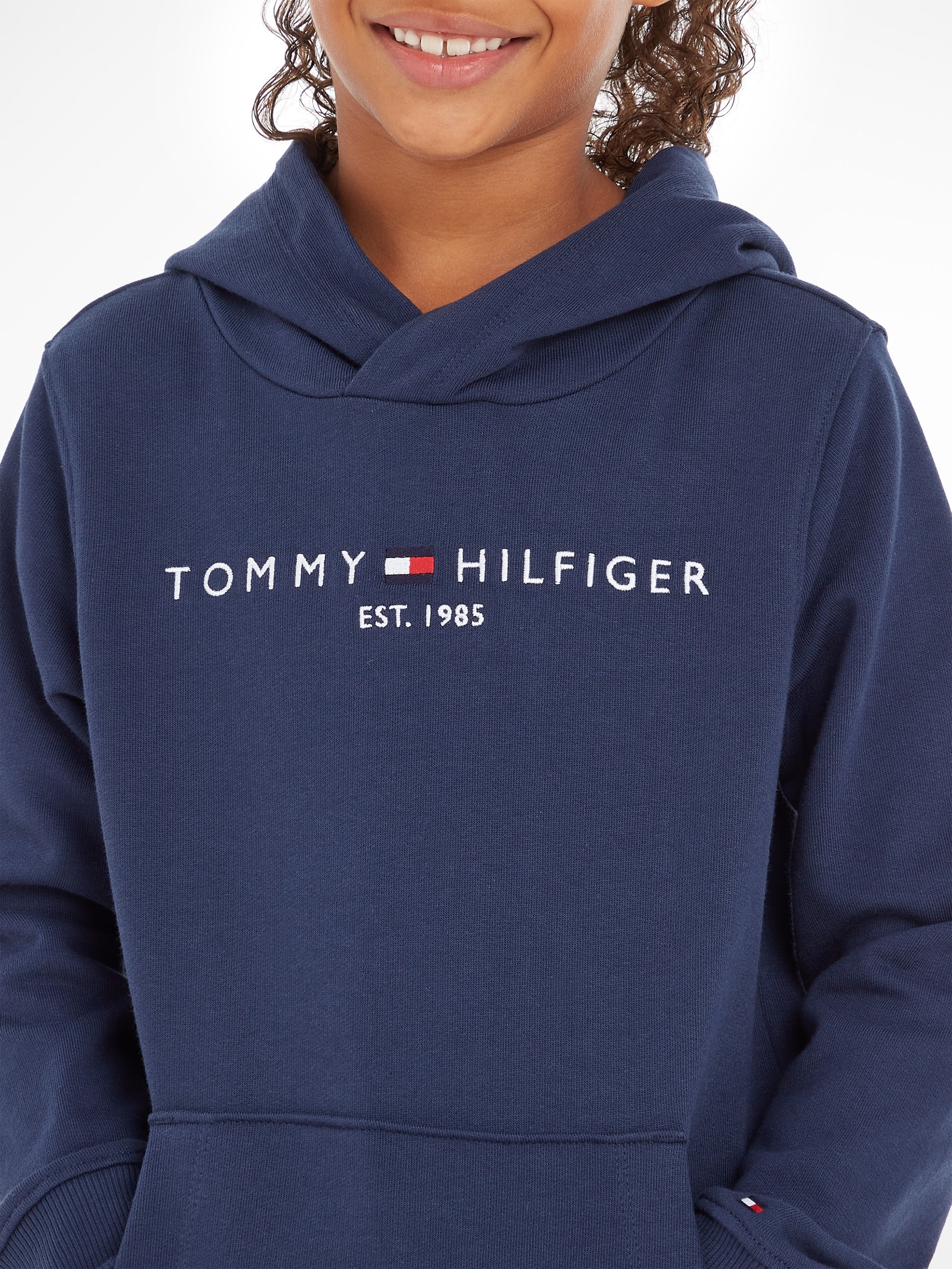 Kapuzensweatshirt | für BAUR »ESSENTIAL Jungen Tommy bestellen HOODIE«, Mädchen und Hilfiger