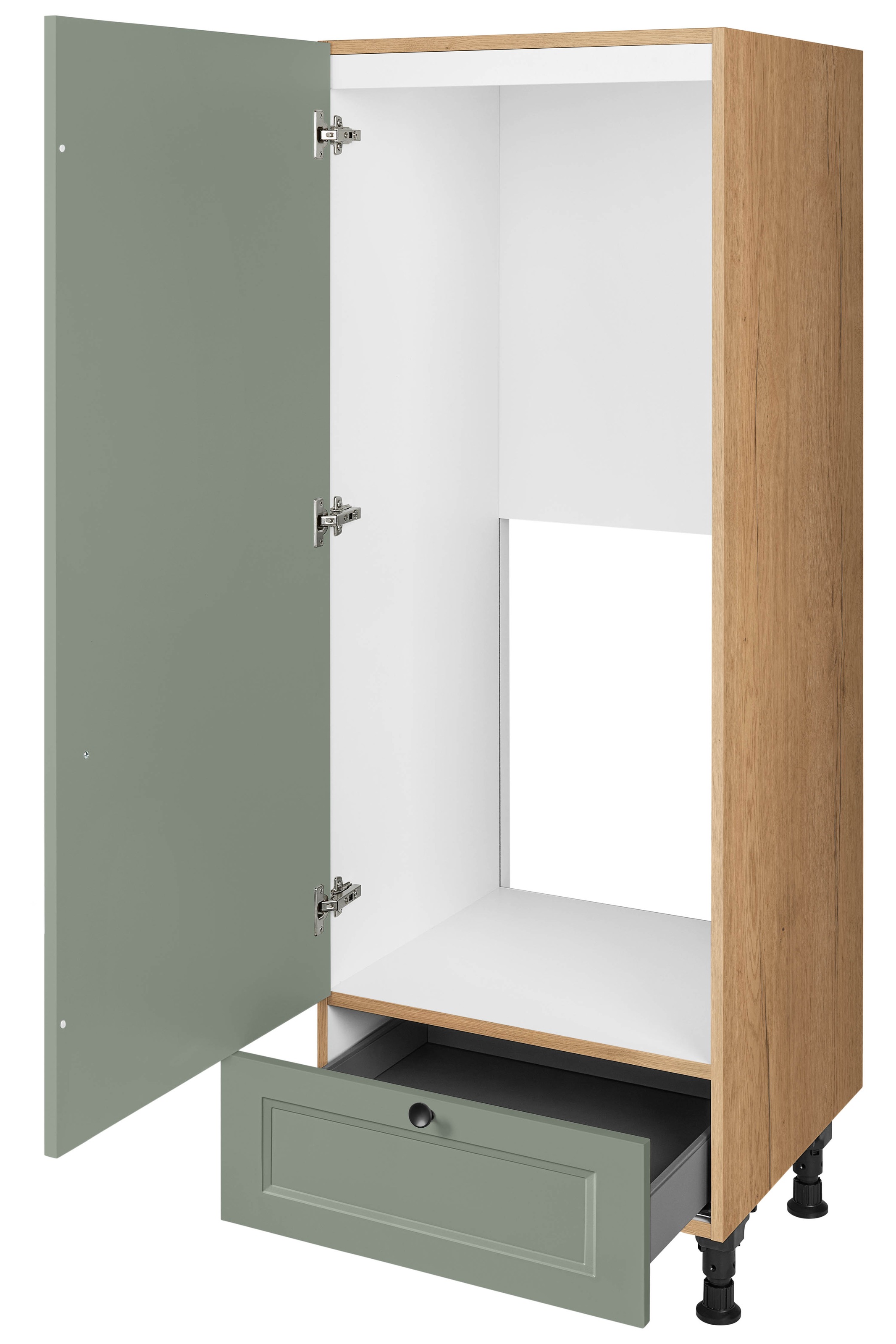 nobilia® Kühlumbauschrank »"Cascada", Ausrichtung wählbar, mit Schubkasten,«, vormontiert, Breite/Höhe: 60/167,8 cm