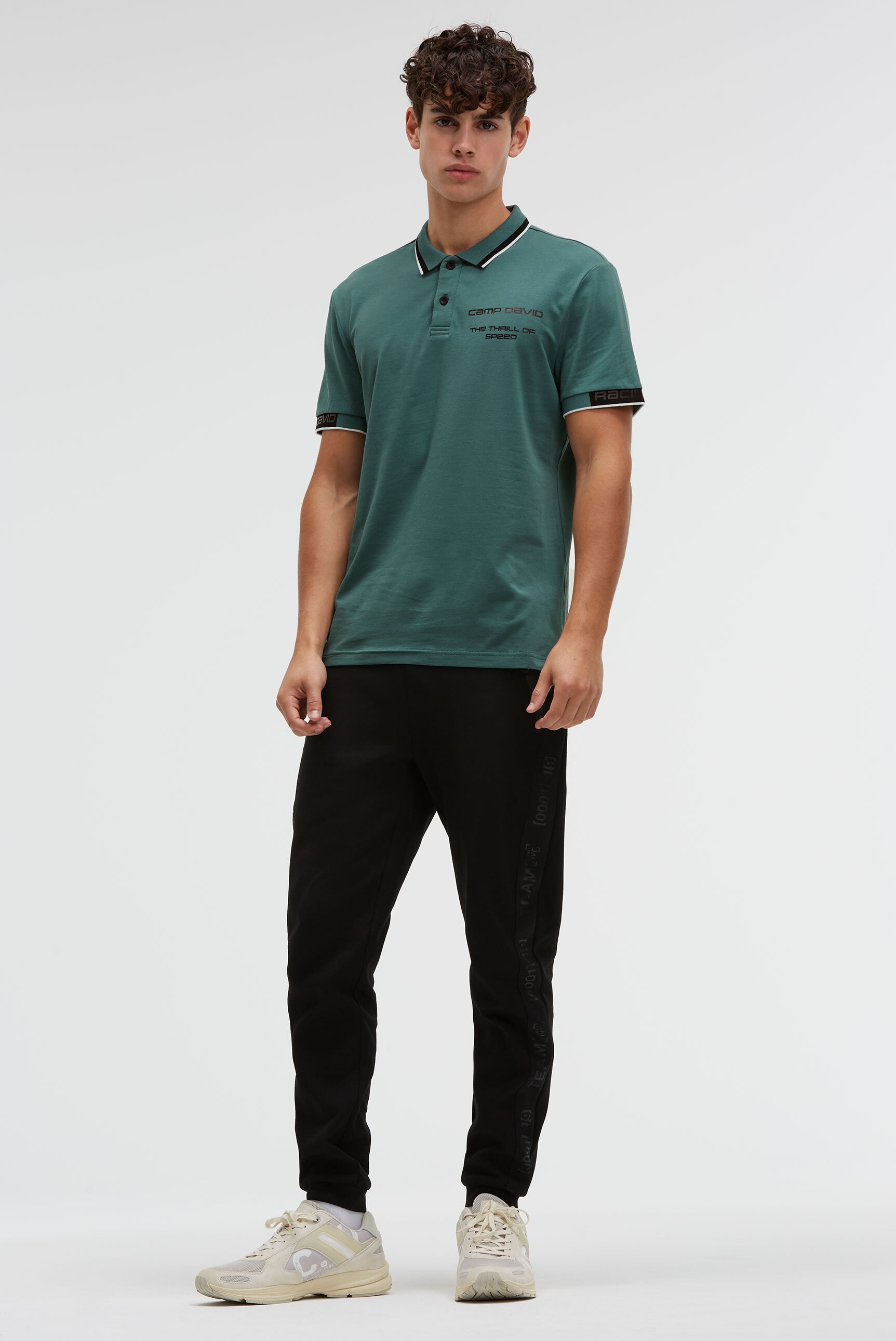 CAMP DAVID Poloshirt mit Baumwolle