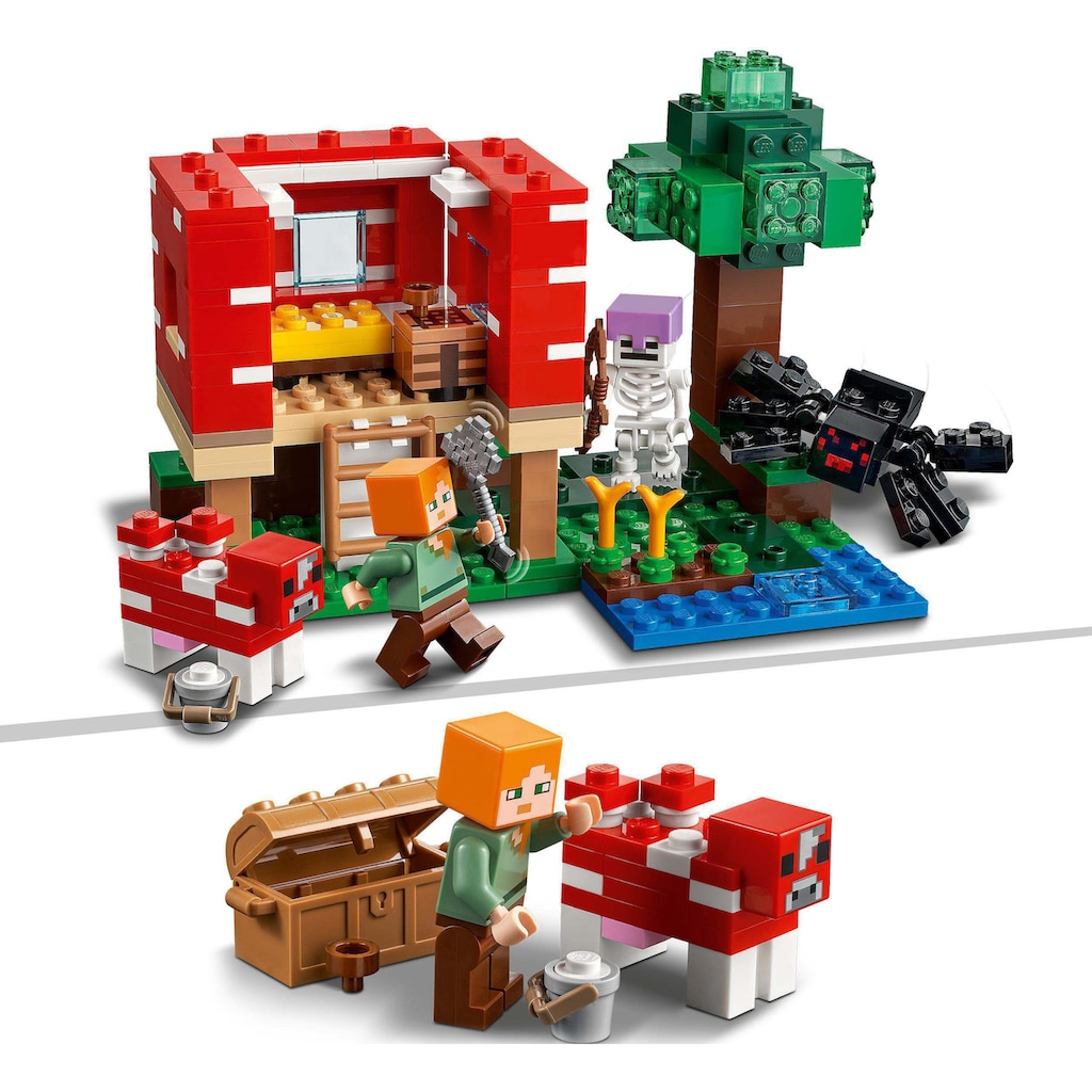 LEGO® Konstruktionsspielsteine »Das Pilzhaus (21179), LEGO® Minecraft™«, (272 St.)