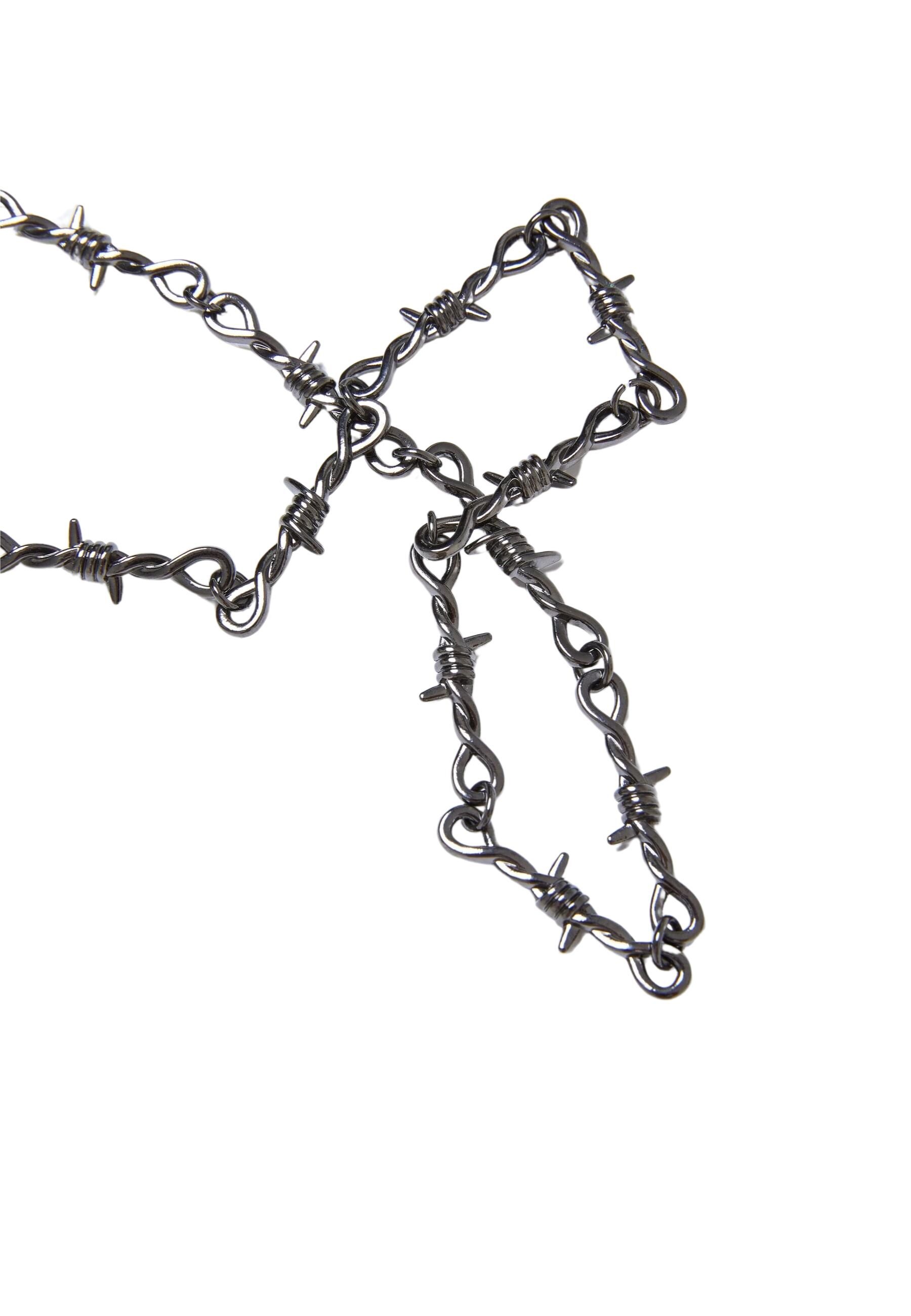 URBAN CLASSICS Edelstahlkette »Urban Classics Unisex Barbed Wire Necklace«