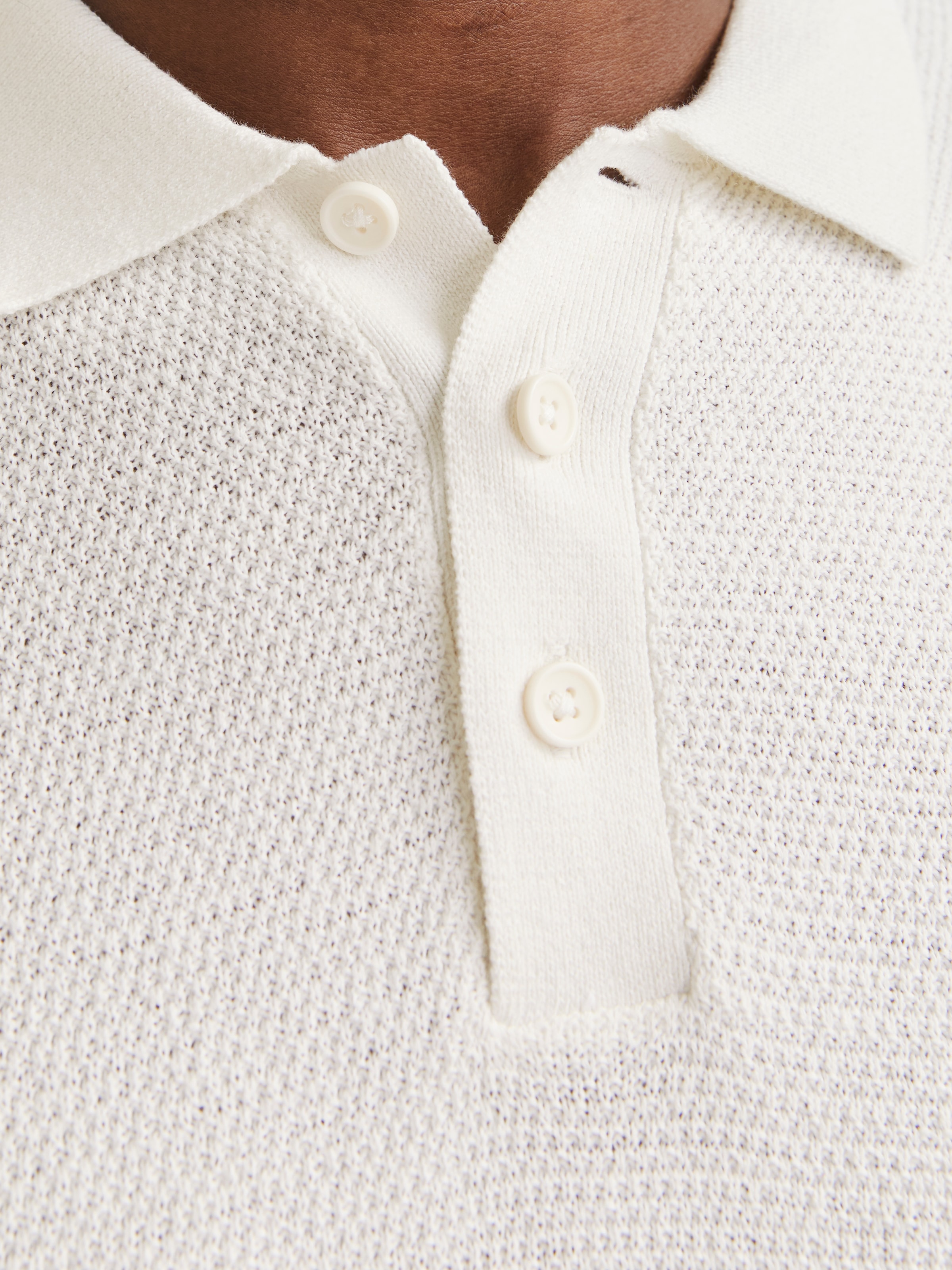Jack & Jones Kurzarmpullover »JJEGEORGE KNIT POLO SS SN«, mit Polo Kragen