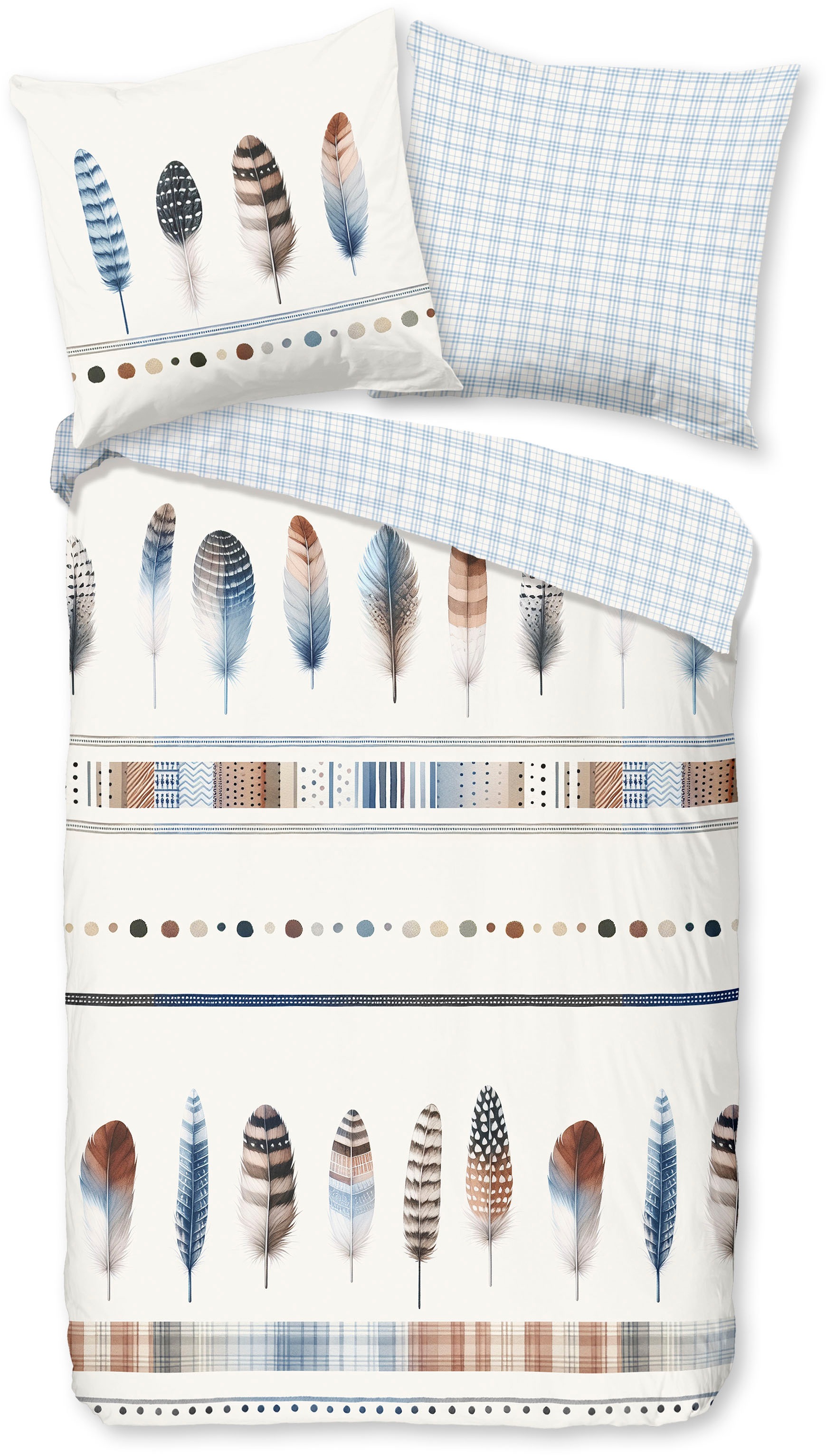 good morning Wendebettwäsche "Niba" 2 Stk. Flanell, Biber, Winter, Warm, Re günstig online kaufen