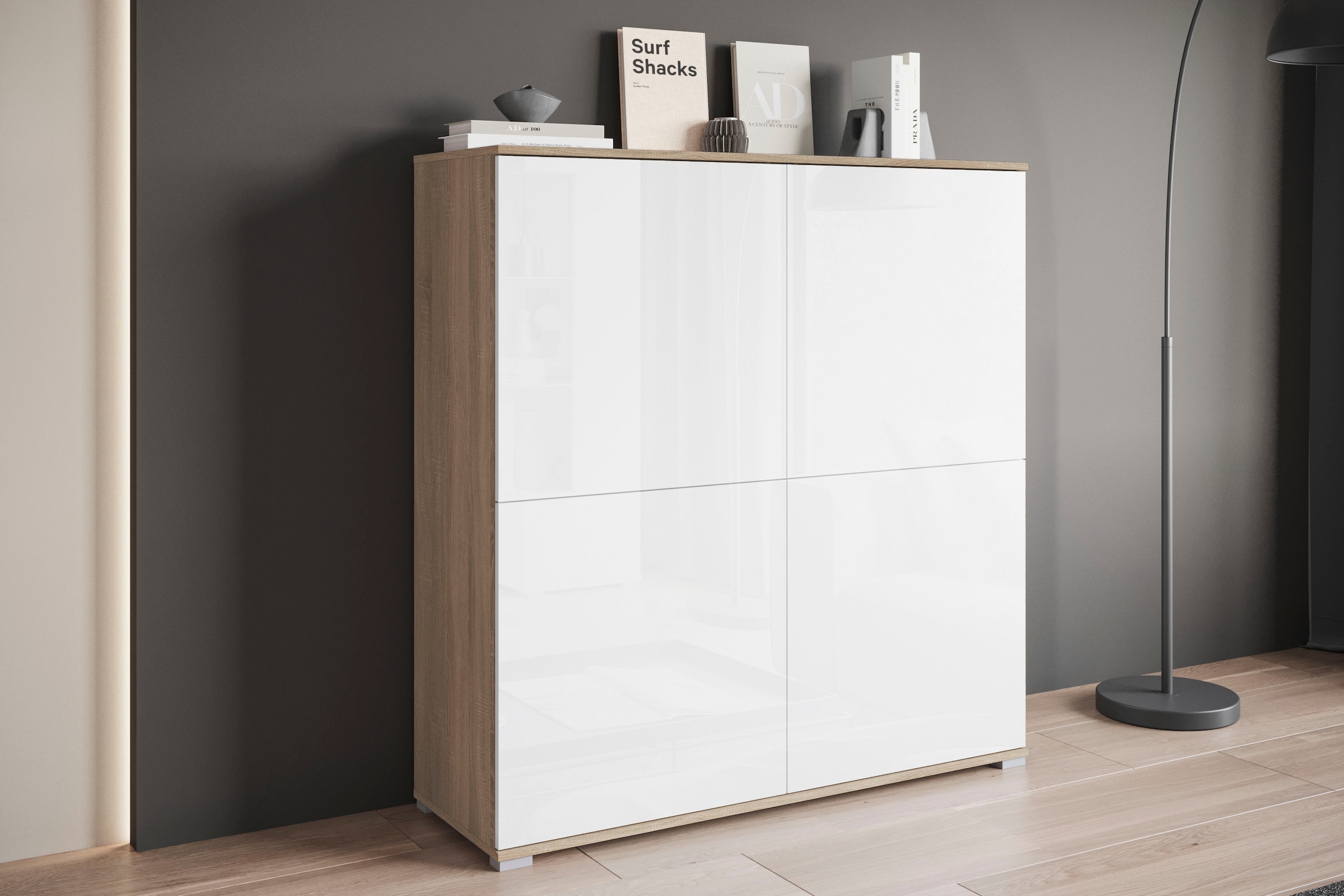 OTTO home PC-Schrank »Kenia, Sekretär, Home Office« 1 Stk. tlg. Mit Push-to-open, Tastaturauszug und praktischem Stauraum