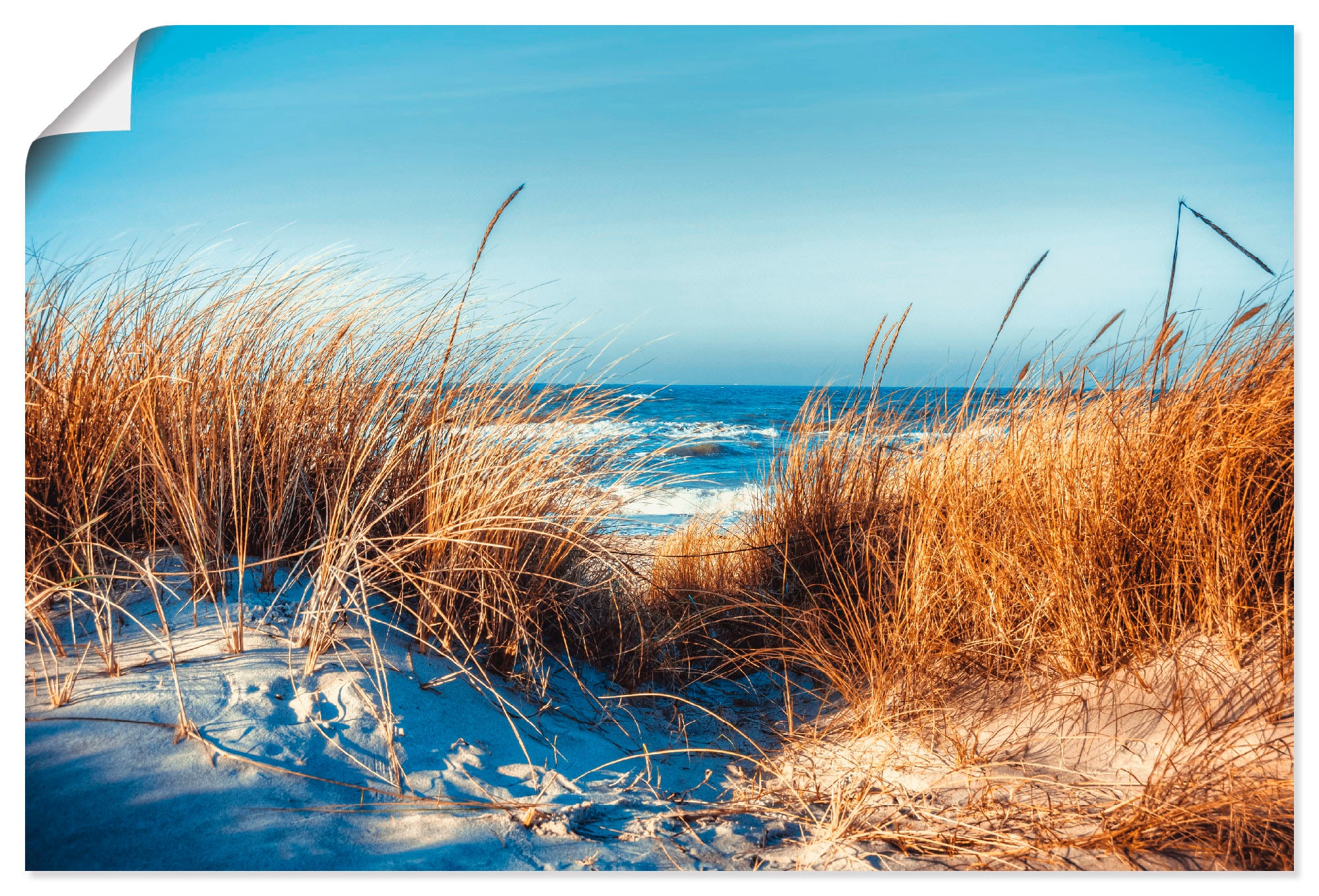 Artland Wandbild "Am Strand", Strand, (1 St.), als Leinwandbild, Poster in verschied. Größen