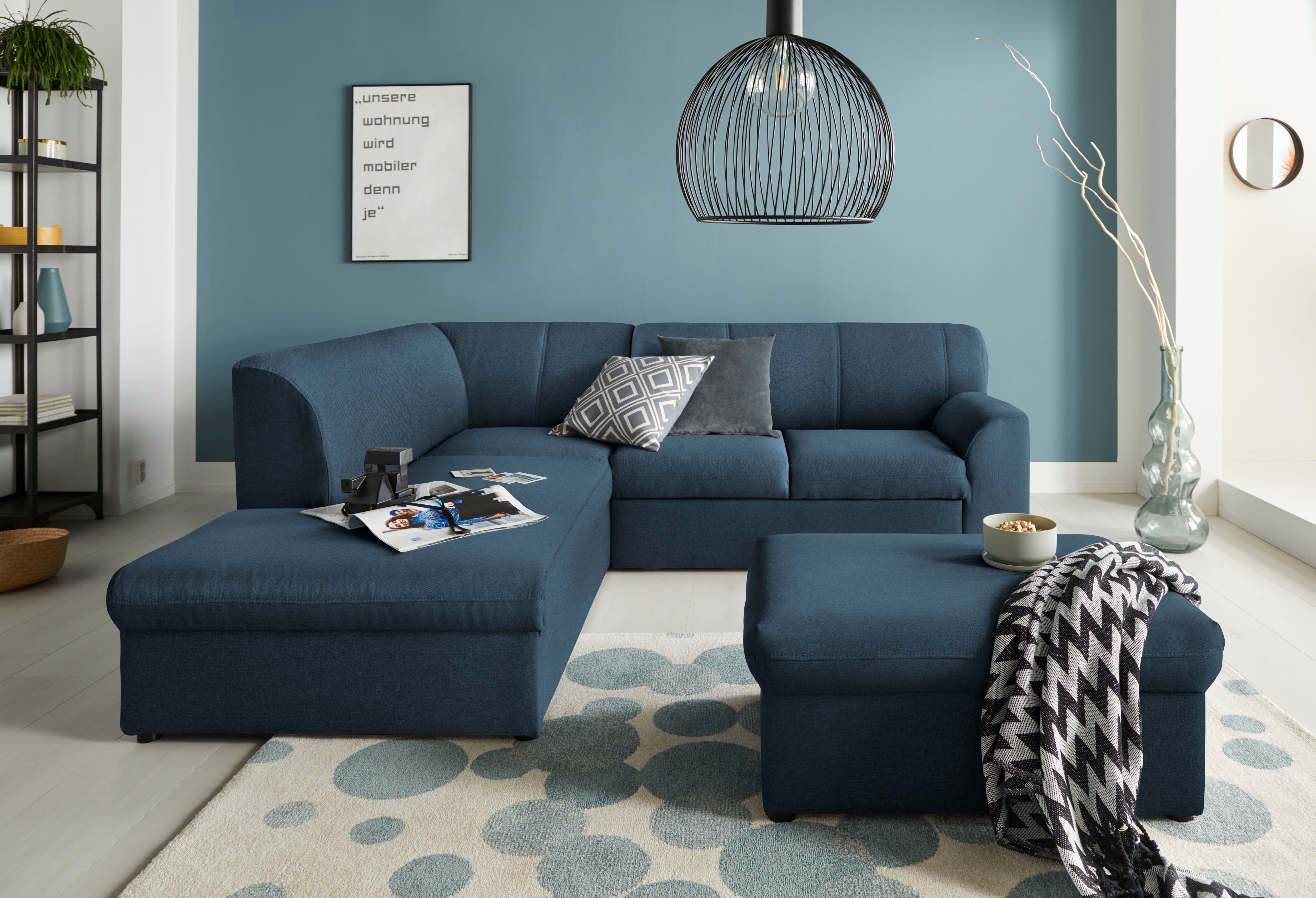 Thumbnail - DOMO collection Ecksofa "Topper zeitlos elegant, kompakte Stellmaße, OTTOs Choice, L-Form", mit Ottomane, wahlweise mit ...