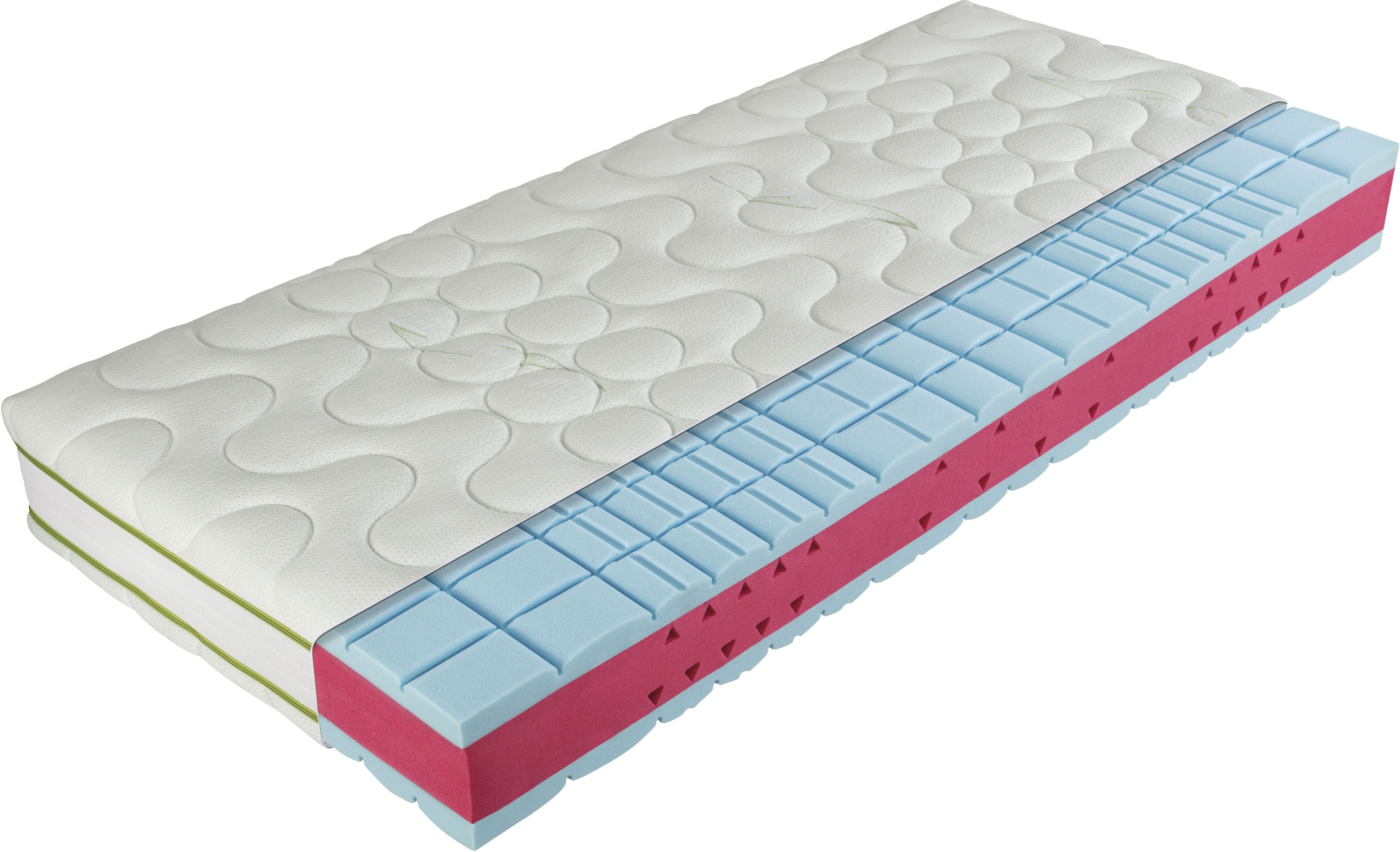 Kaltschaummatratze ALINA, B:80cm H:23cm L:210cm, weiß, Bezug: 60% Polyester, 40% Viskose. Steppfüllung: 100% Polyester, Matratzen, "Harmonie KS 20"