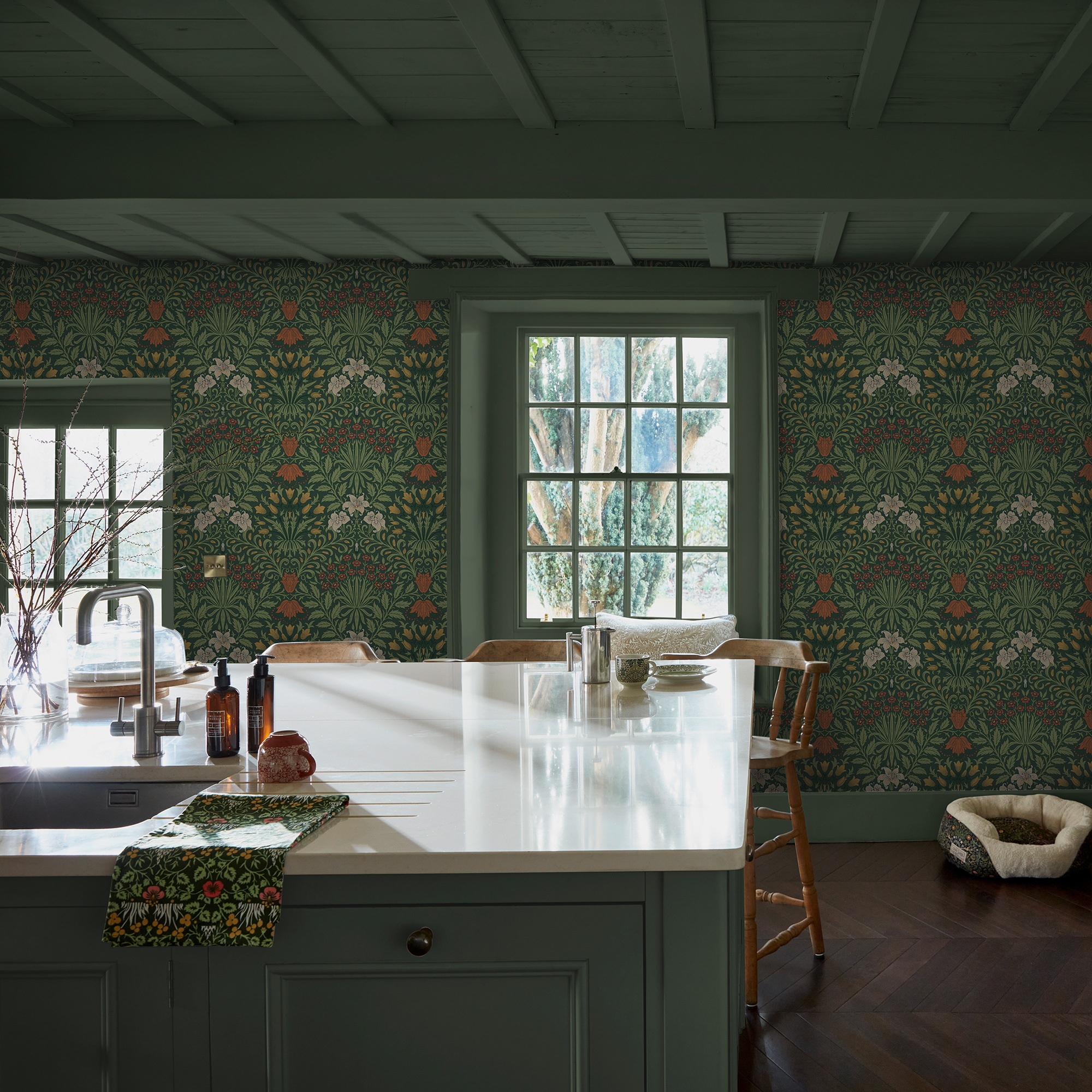 WILLIAM MORRIS AT HOME Vliestapete "Garden" Motiv glatt Design Tapeten