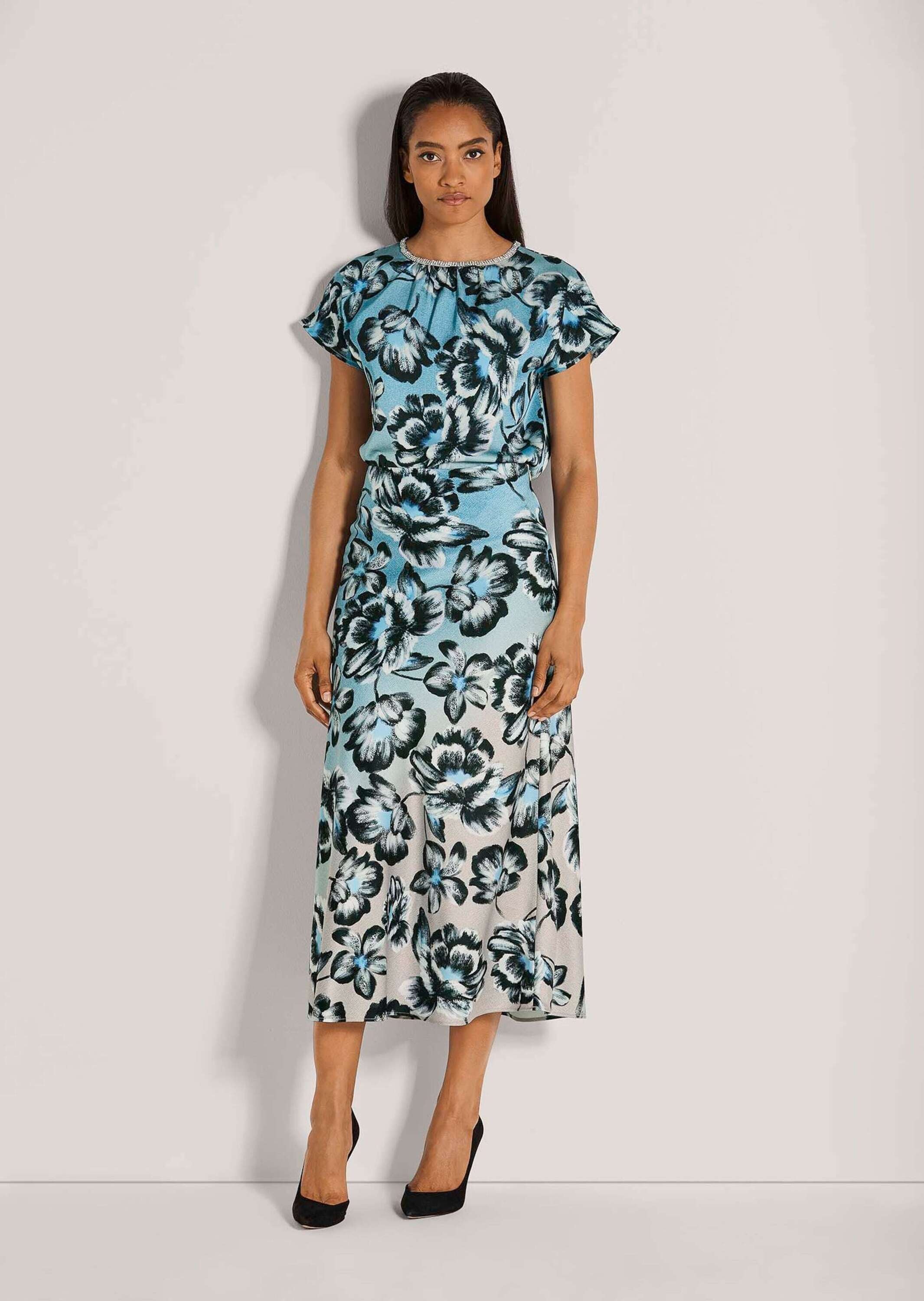 MADELEINE Midirock "Midirock Eleganter Floral-Druck für stilvolle Auftritte günstig online kaufen